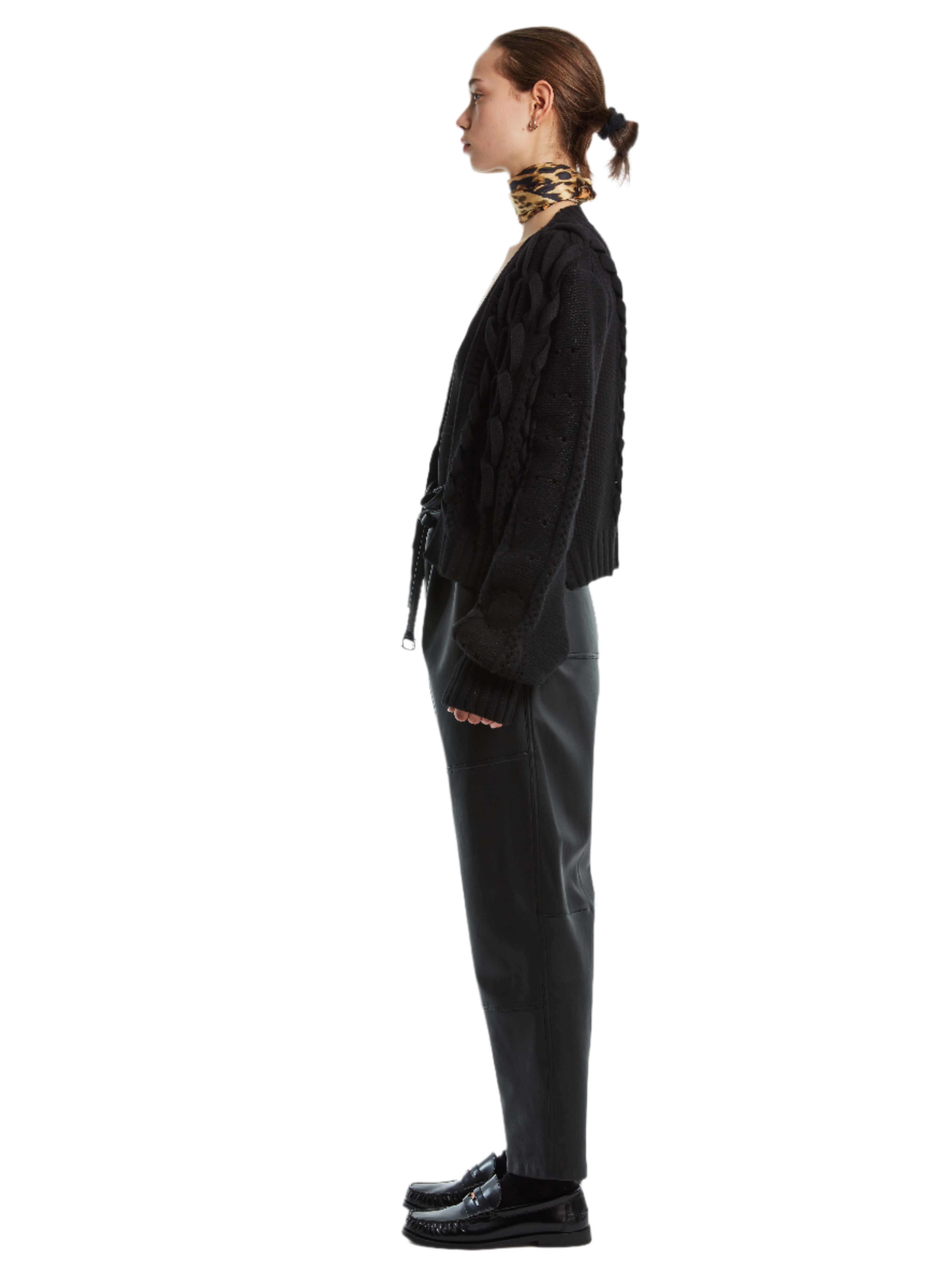 HEAVY CHAIN DETAIL CARDIGAN