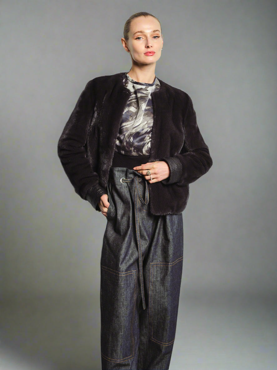 MINK MOTO JACKET