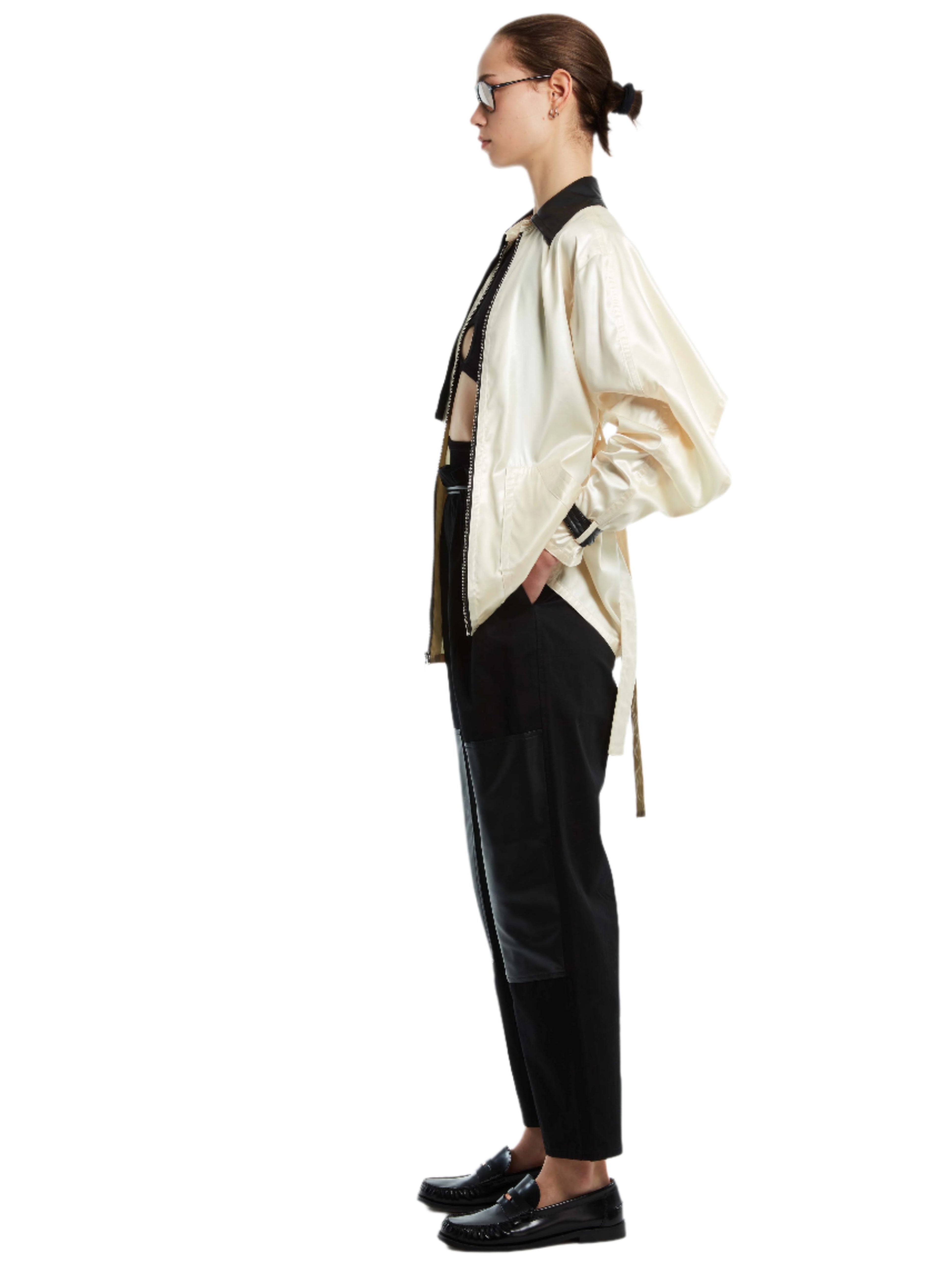 LEATHER COMBO JACKET