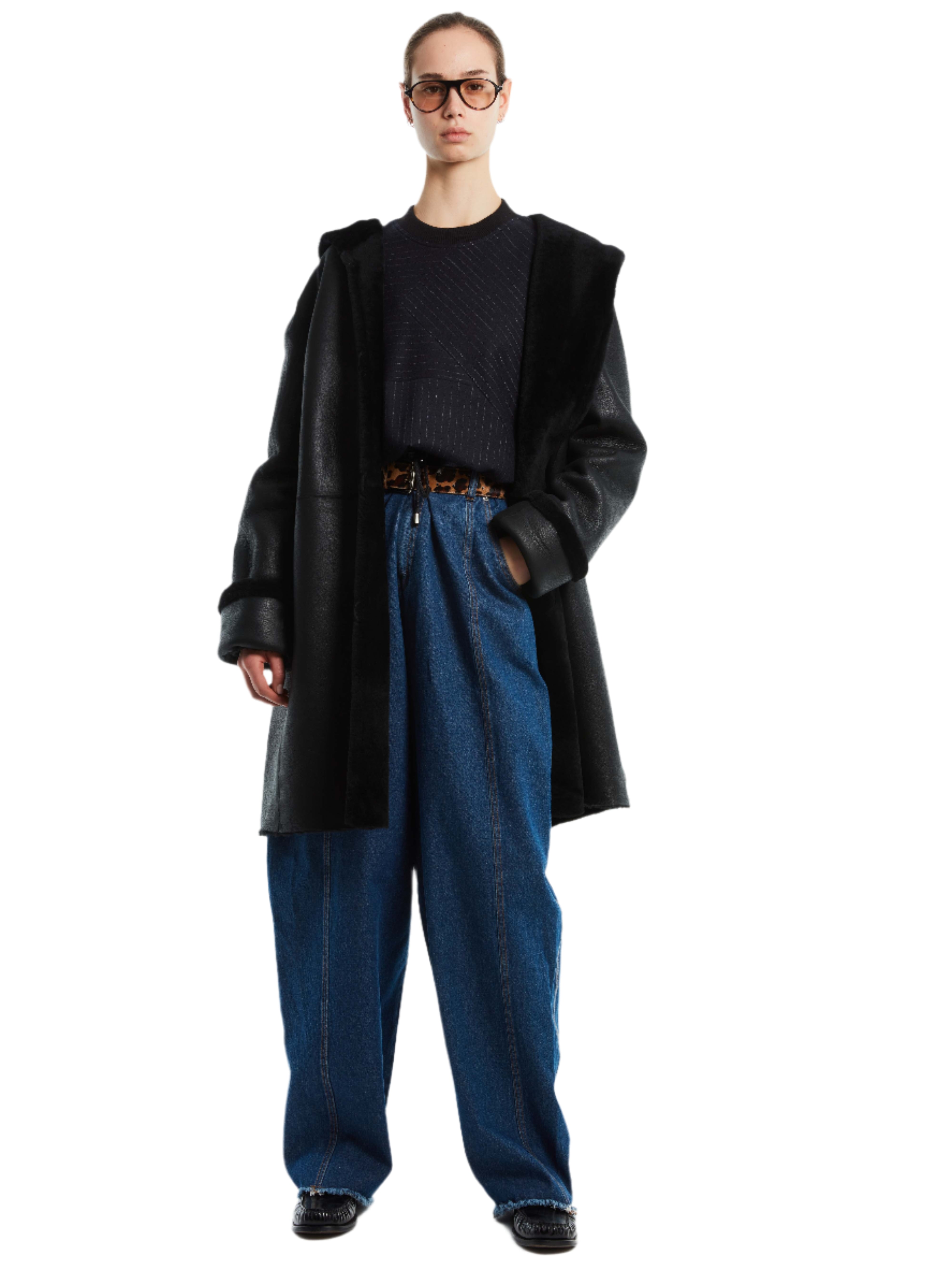 REVERSIBLE SHEARLING COAT