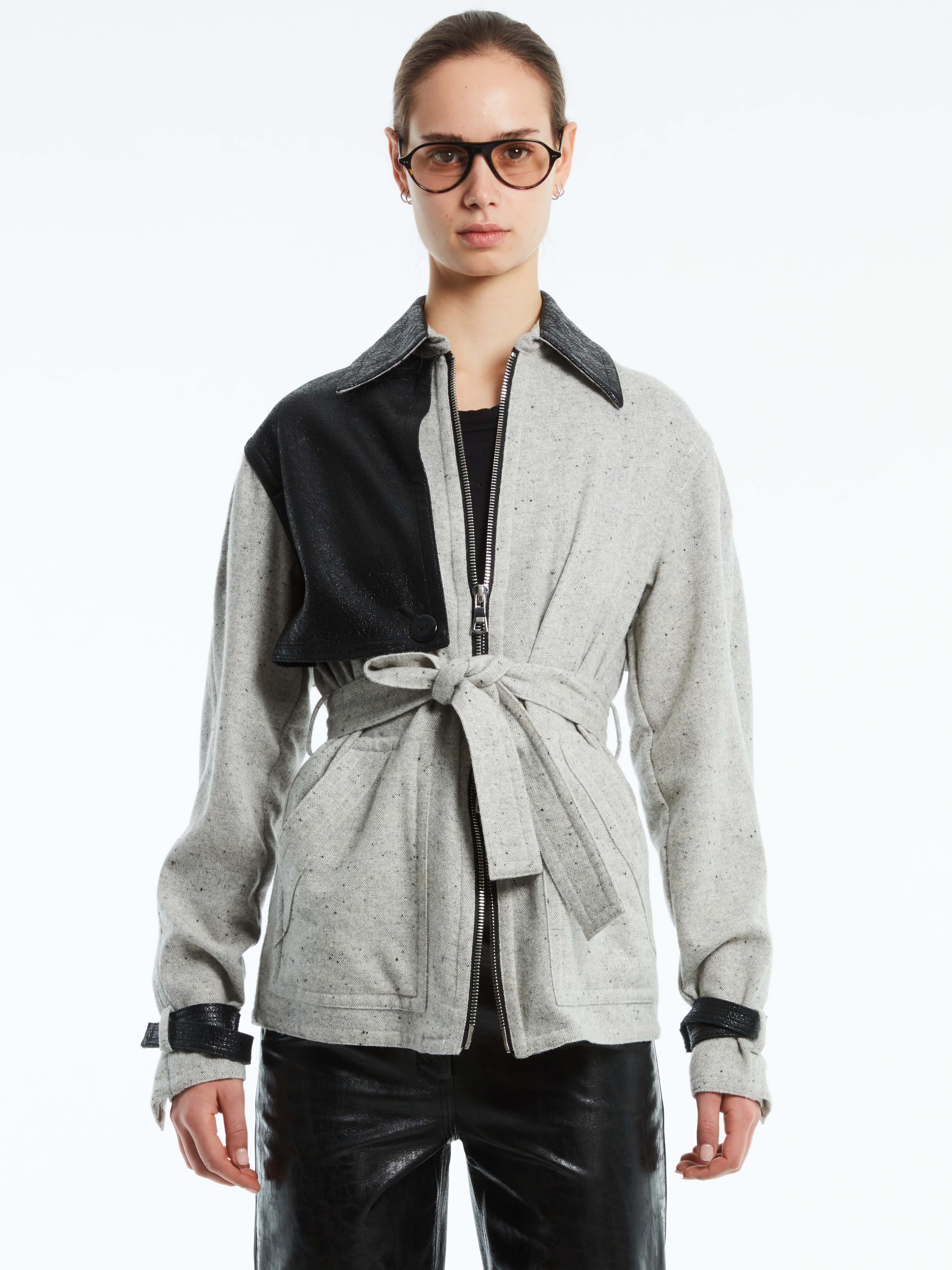 CAPED STAPLE JACKET