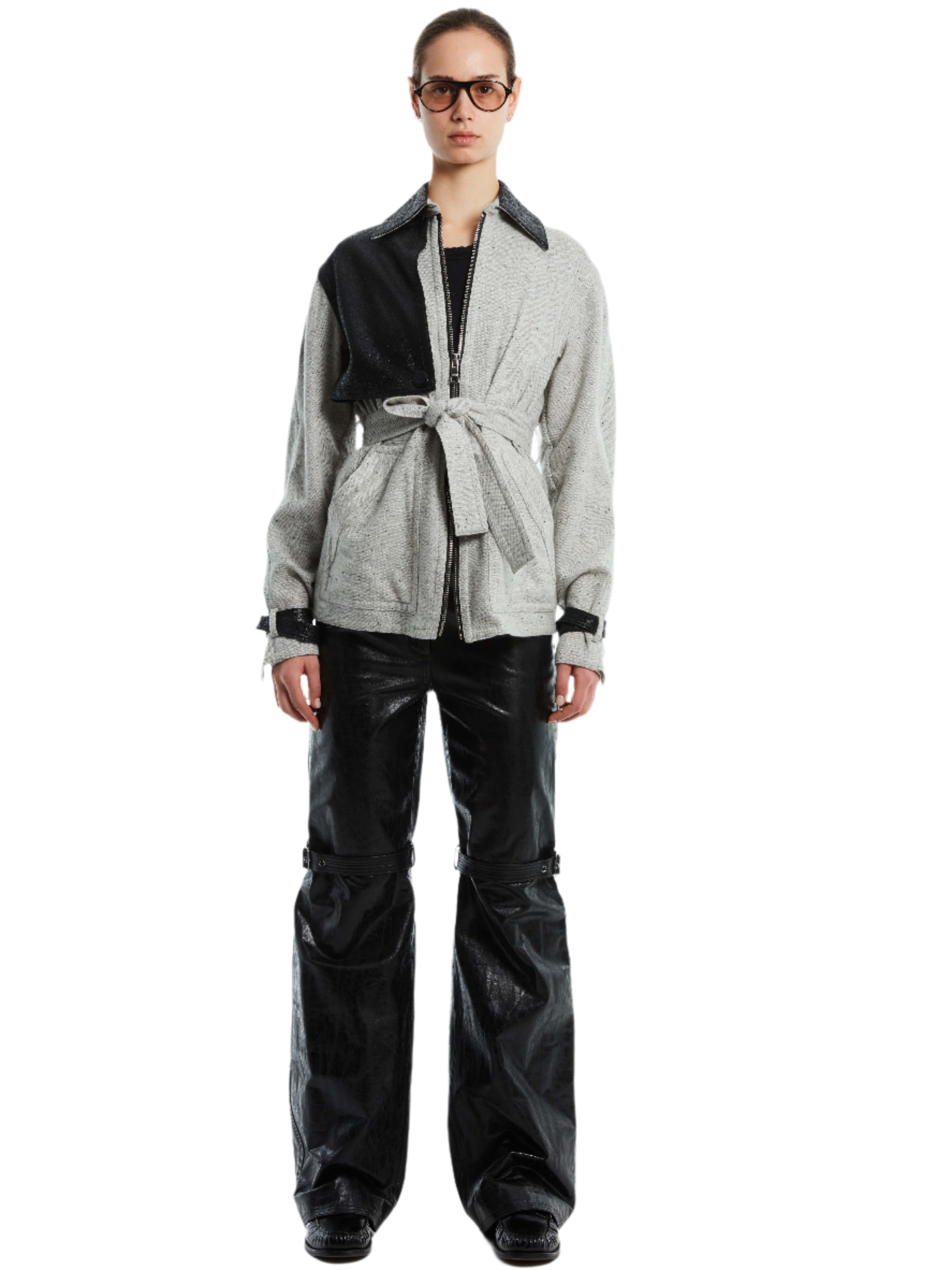 CAPED STAPLE JACKET