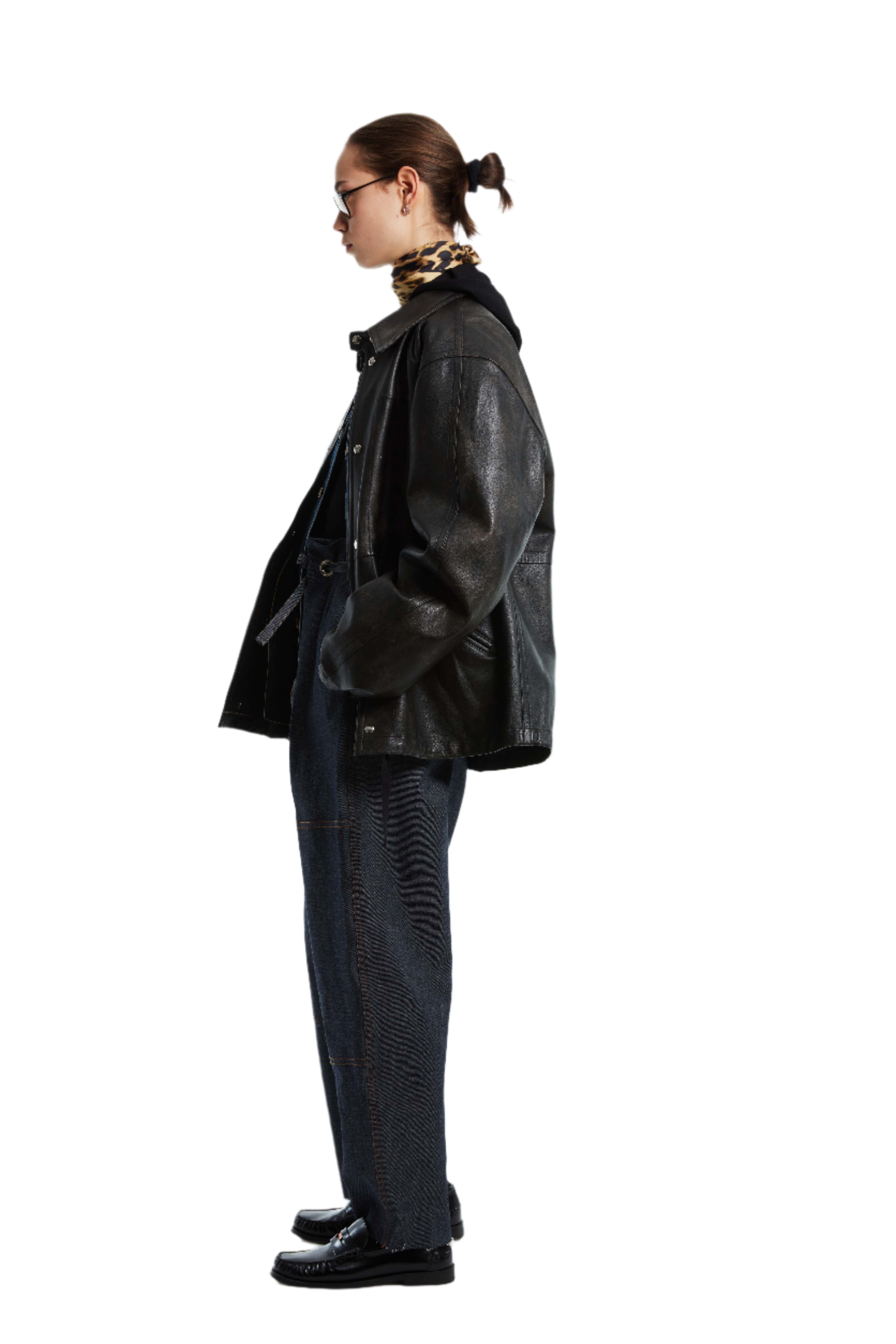 LEATHER UTILITY JACKET