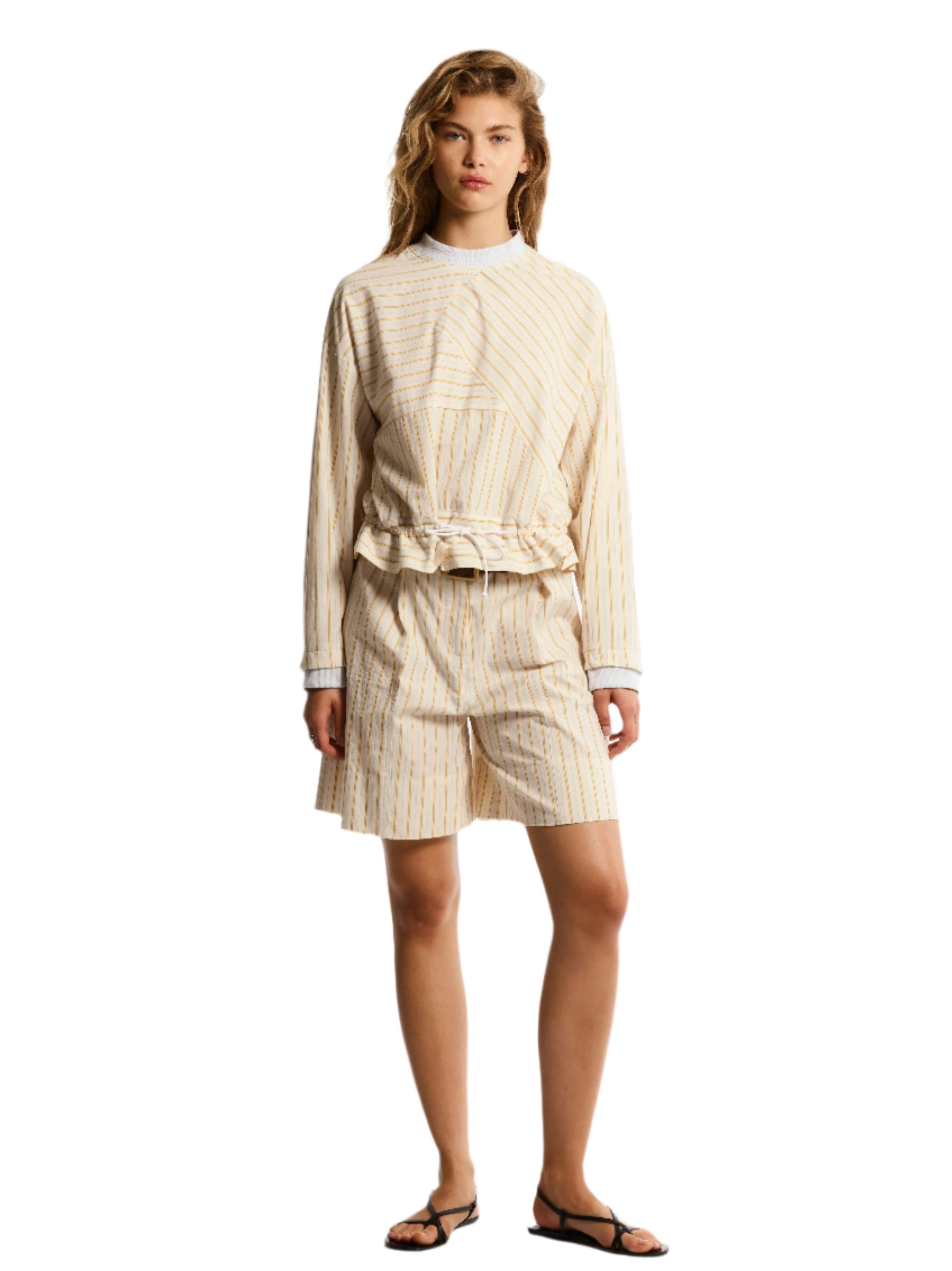 STRIPED TAILORED SHORTS