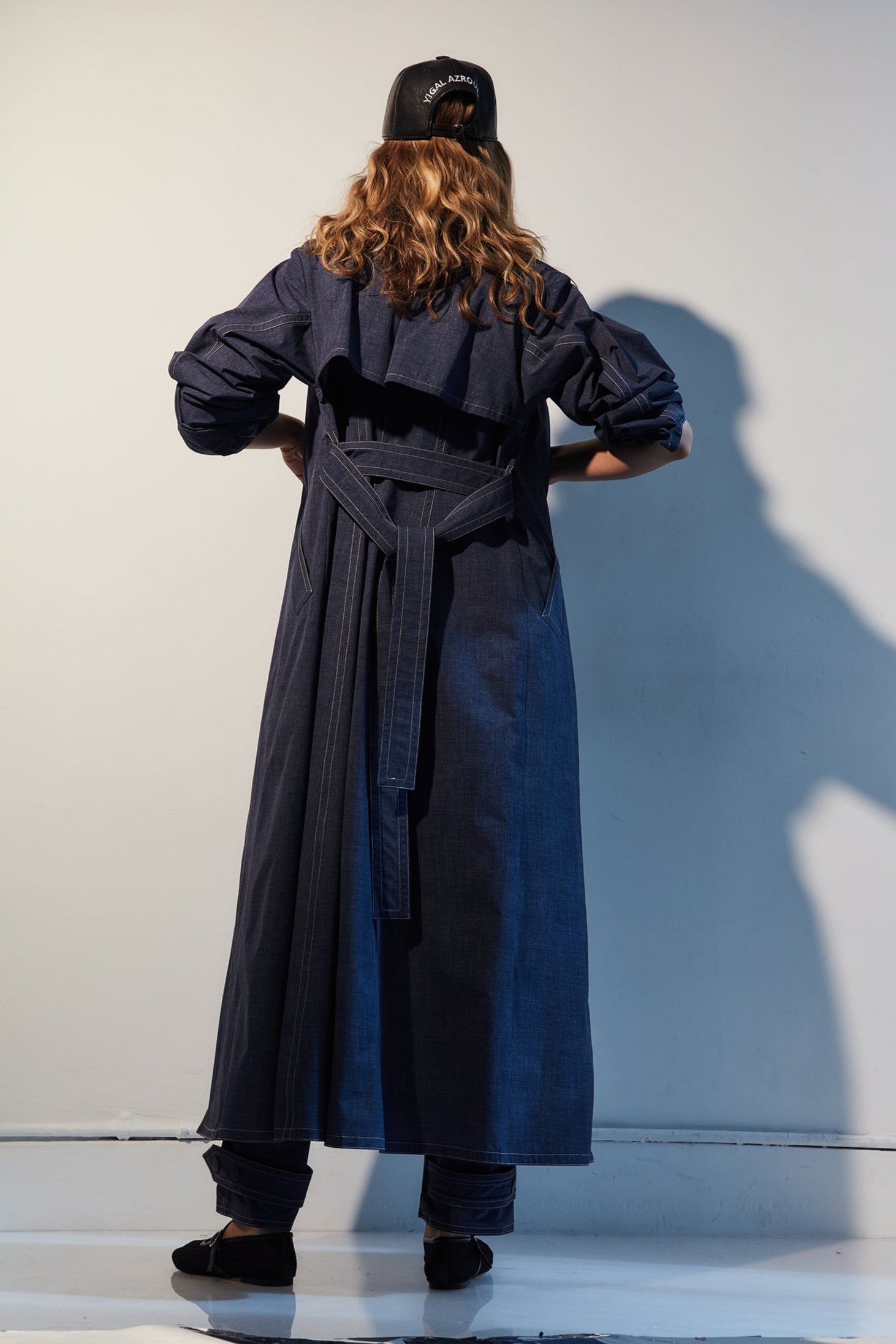DENIMESQUE TRENCH COAT