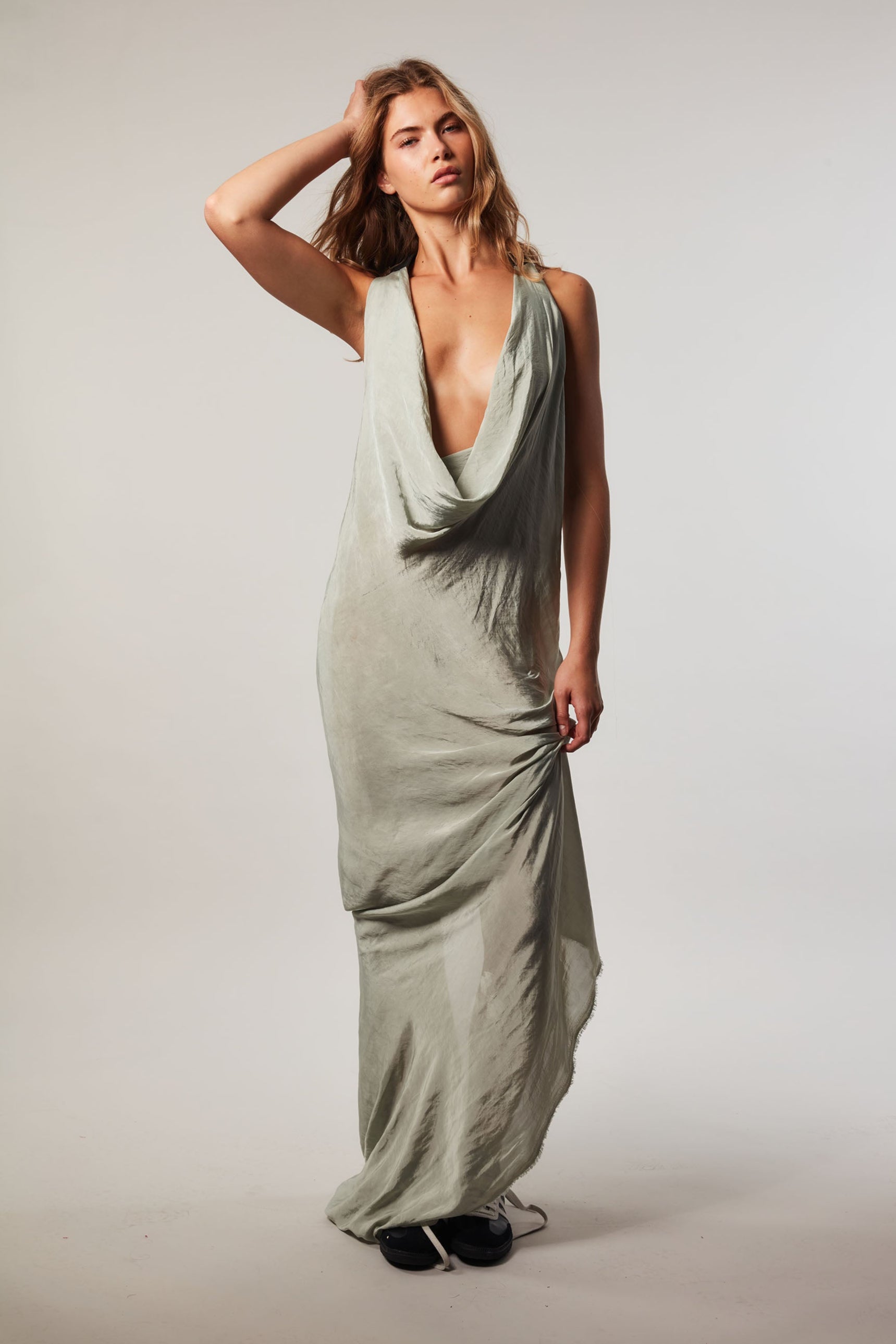 MARGAUX DRAPED RACER BACK DRESS