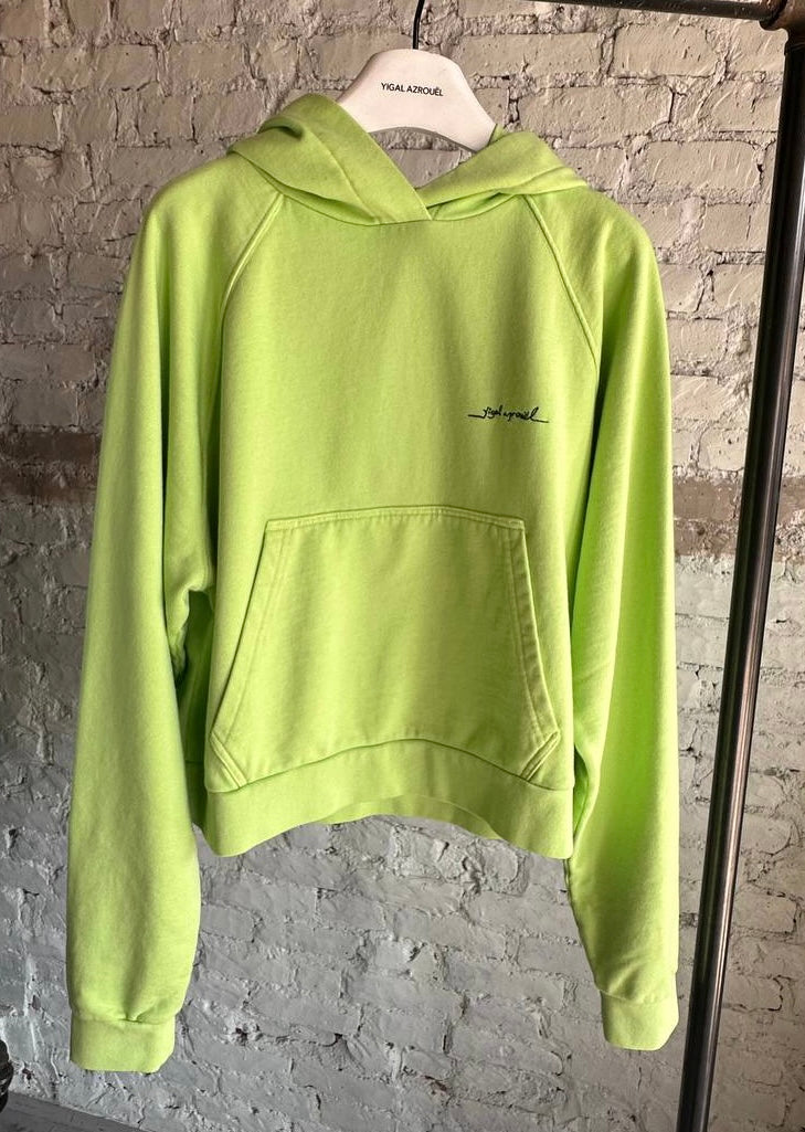 CROPPED PALM TREE HOODIE