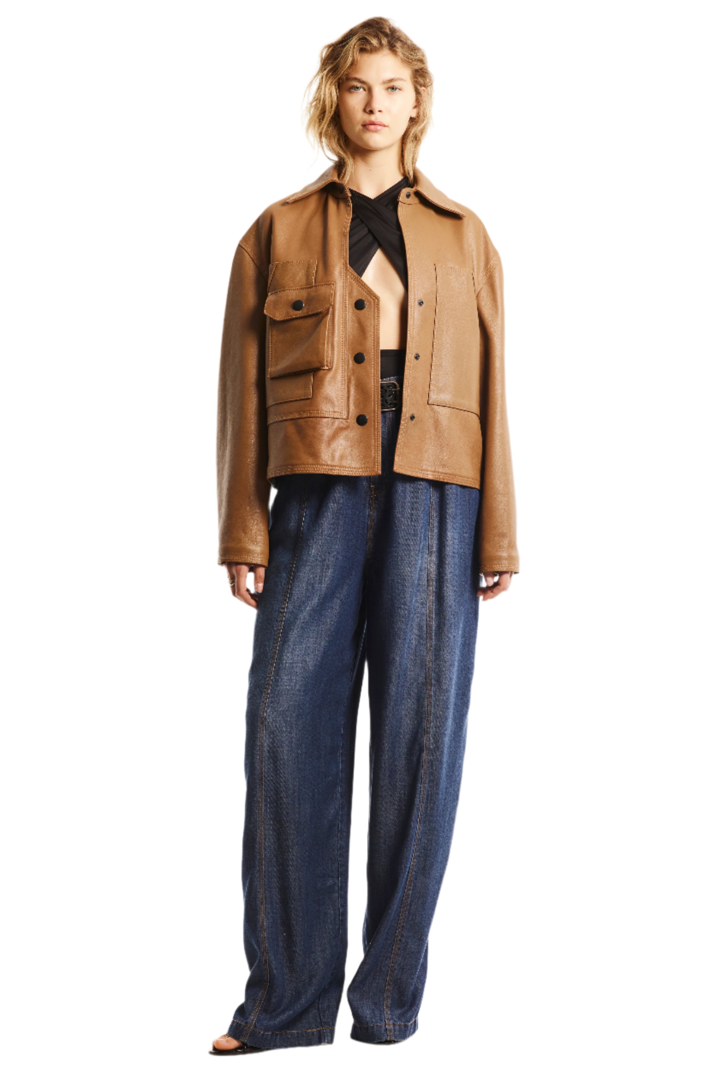 LEATHER CARPENTER JACKET