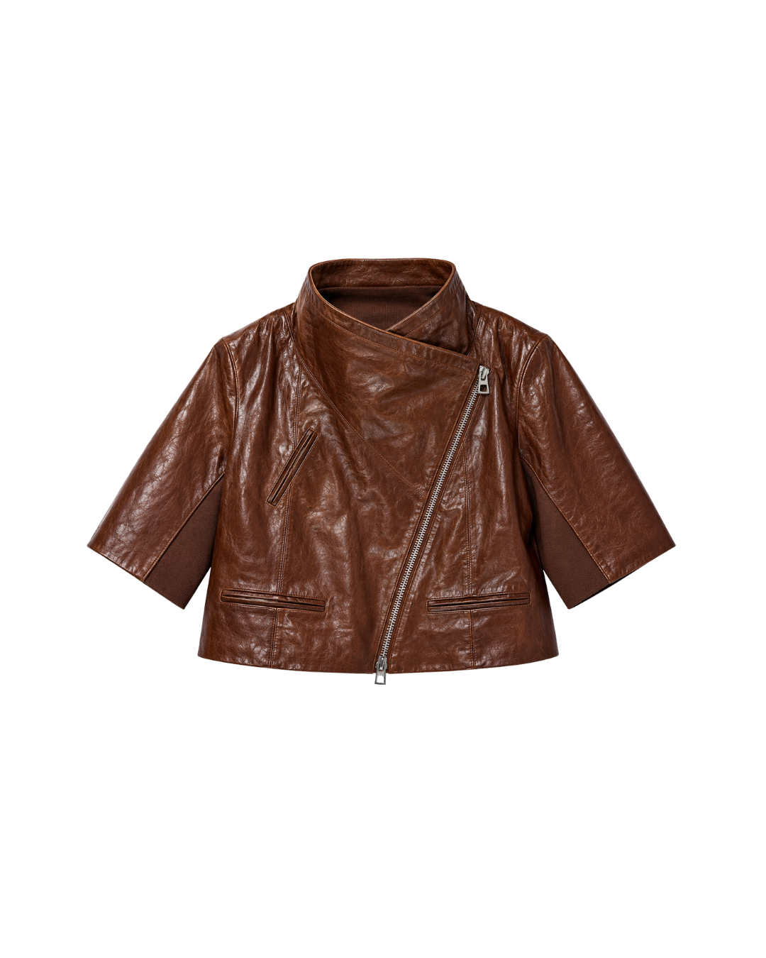 Cropped Leather Jacket