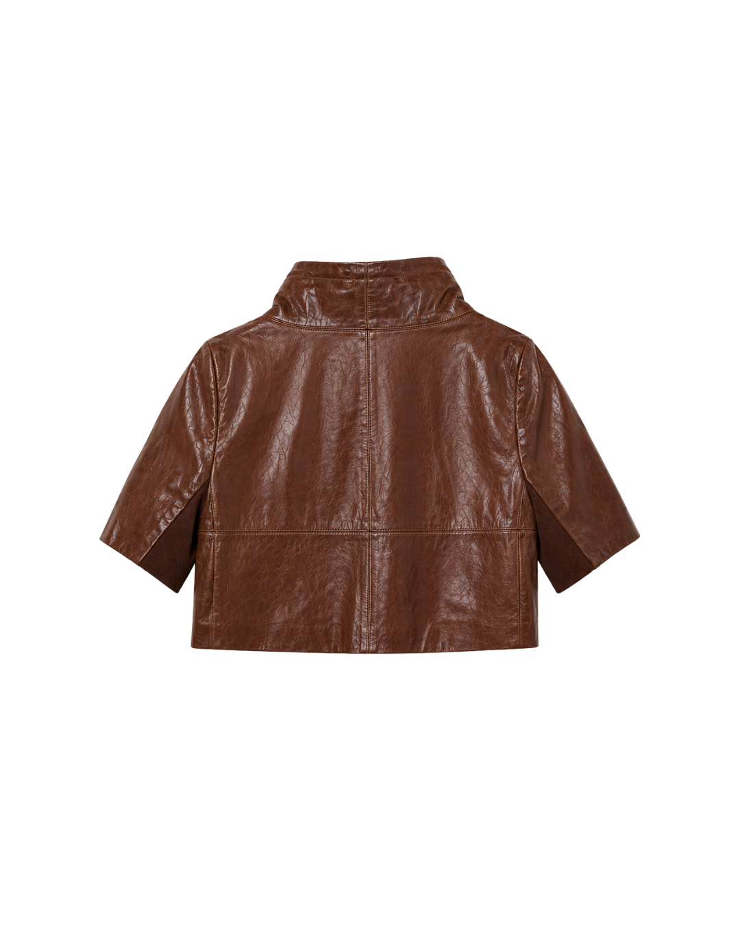 Cropped Leather Jacket