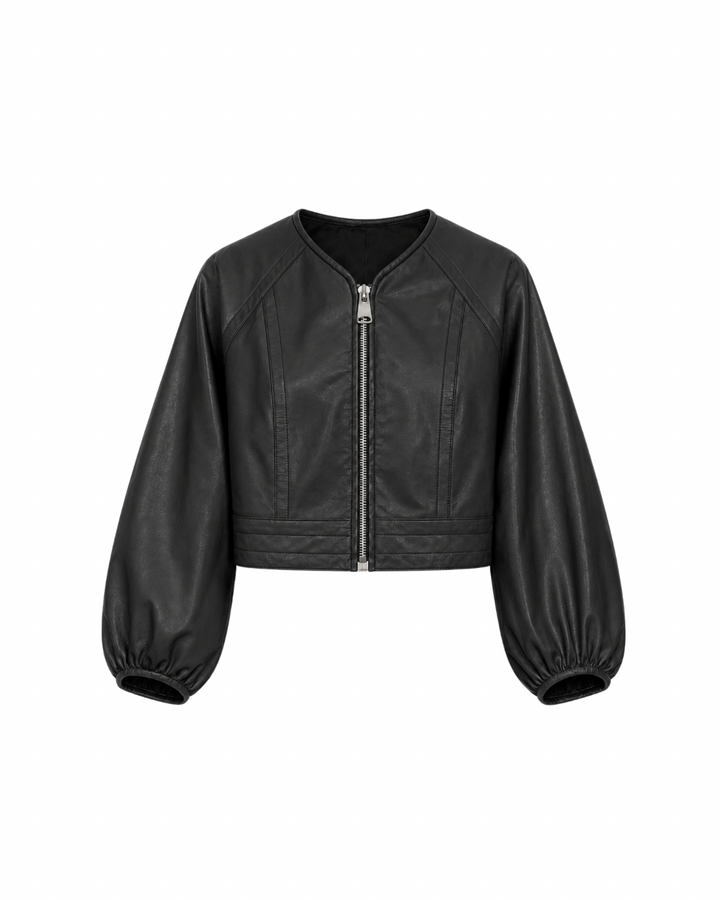 Olive Leather Jacket
