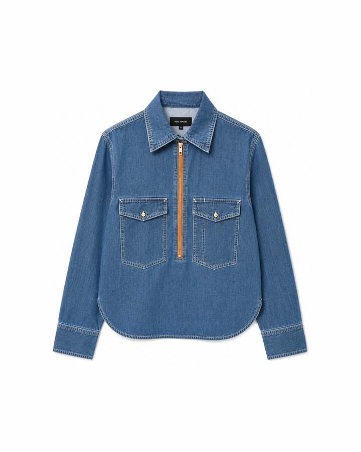 Rose Denim Top