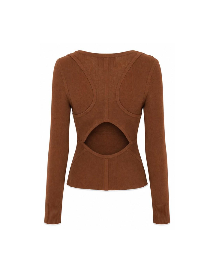 Knit Racerback Long Sleeve