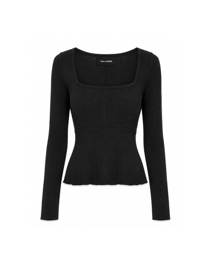 Knit Racerback Long Sleeve