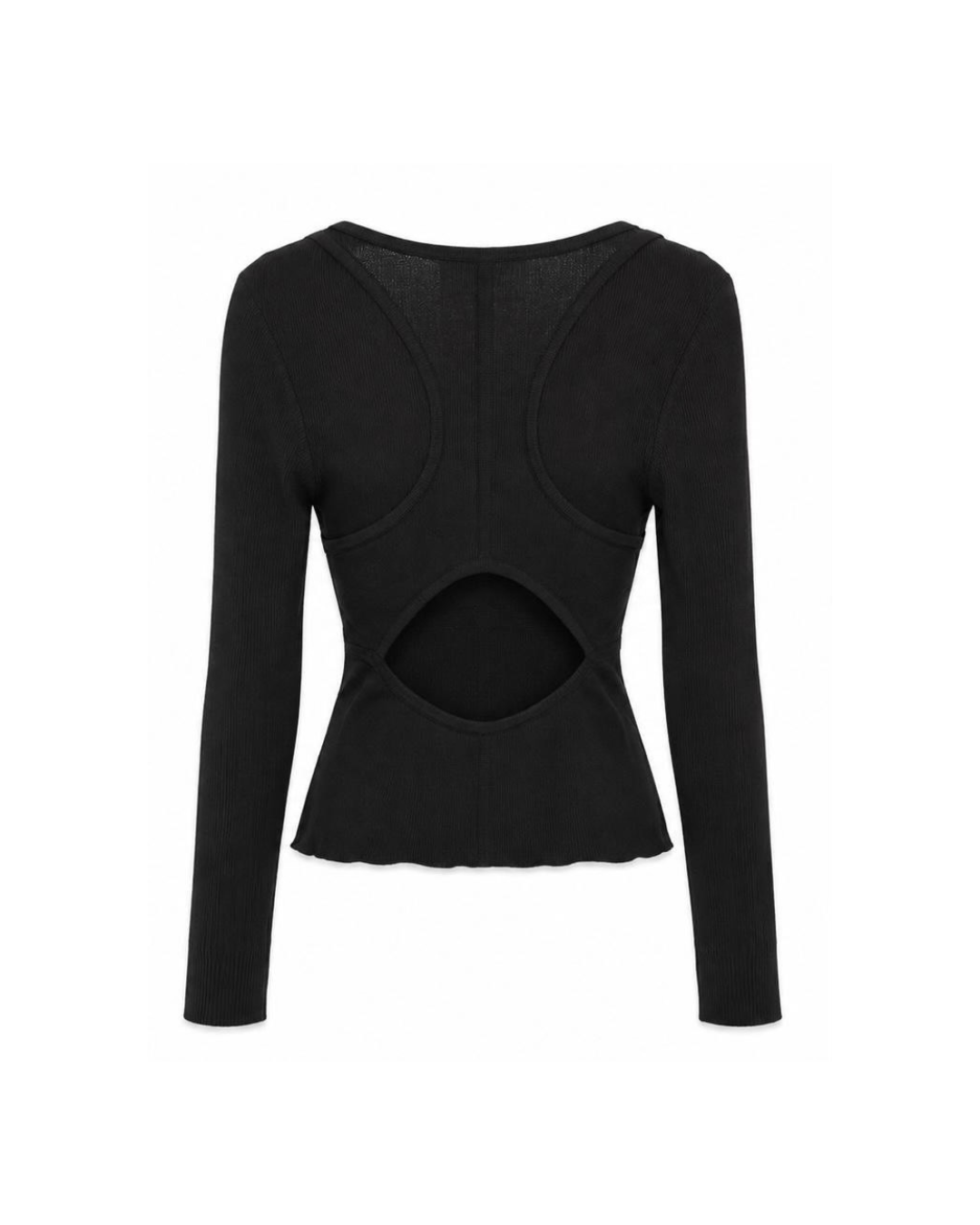 Knit Racerback Long Sleeve