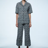 Japanese Miniflower Seersucker Pajama Pants