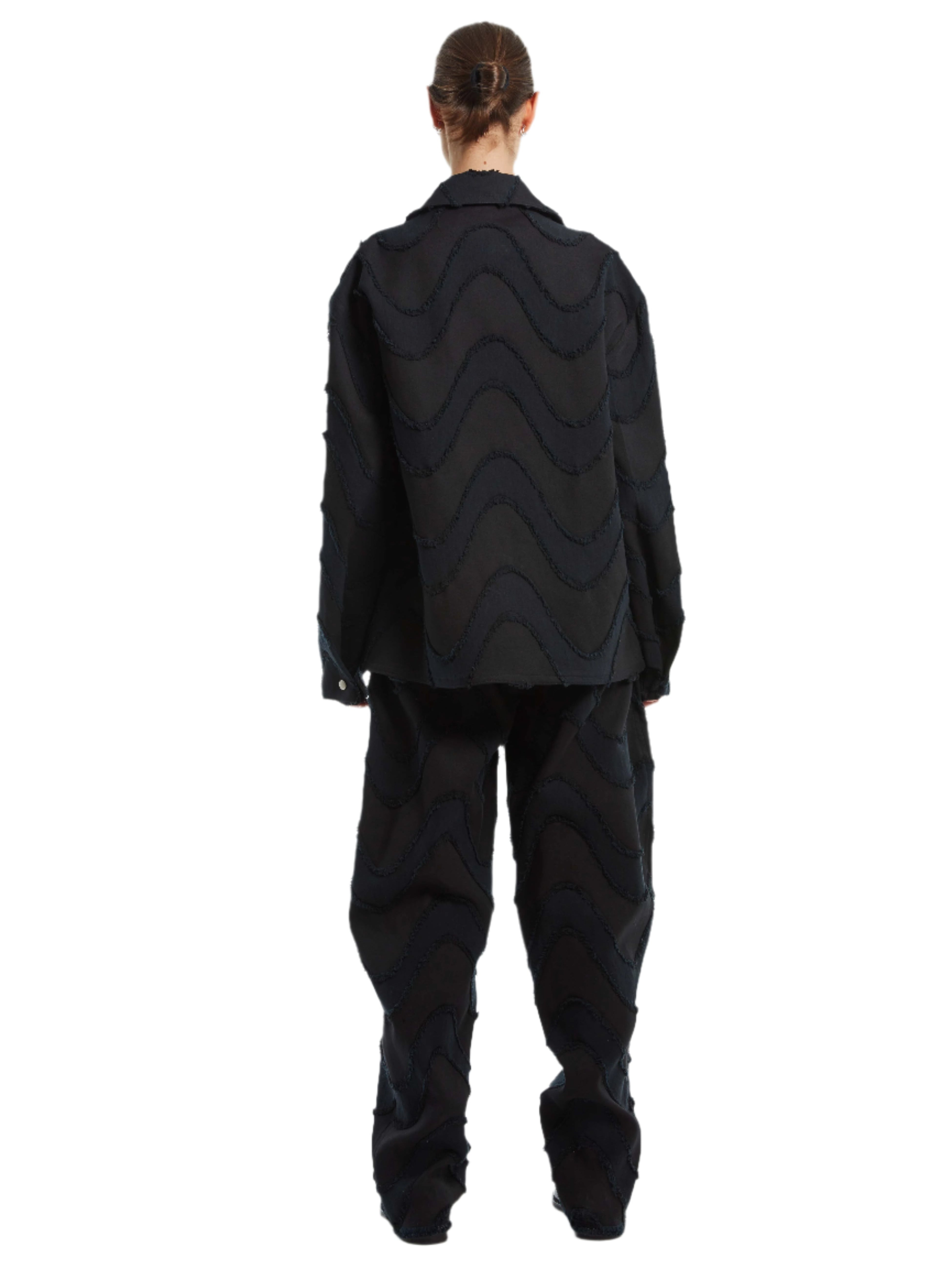 WAVY DENIM ENGINEERED JACKET
