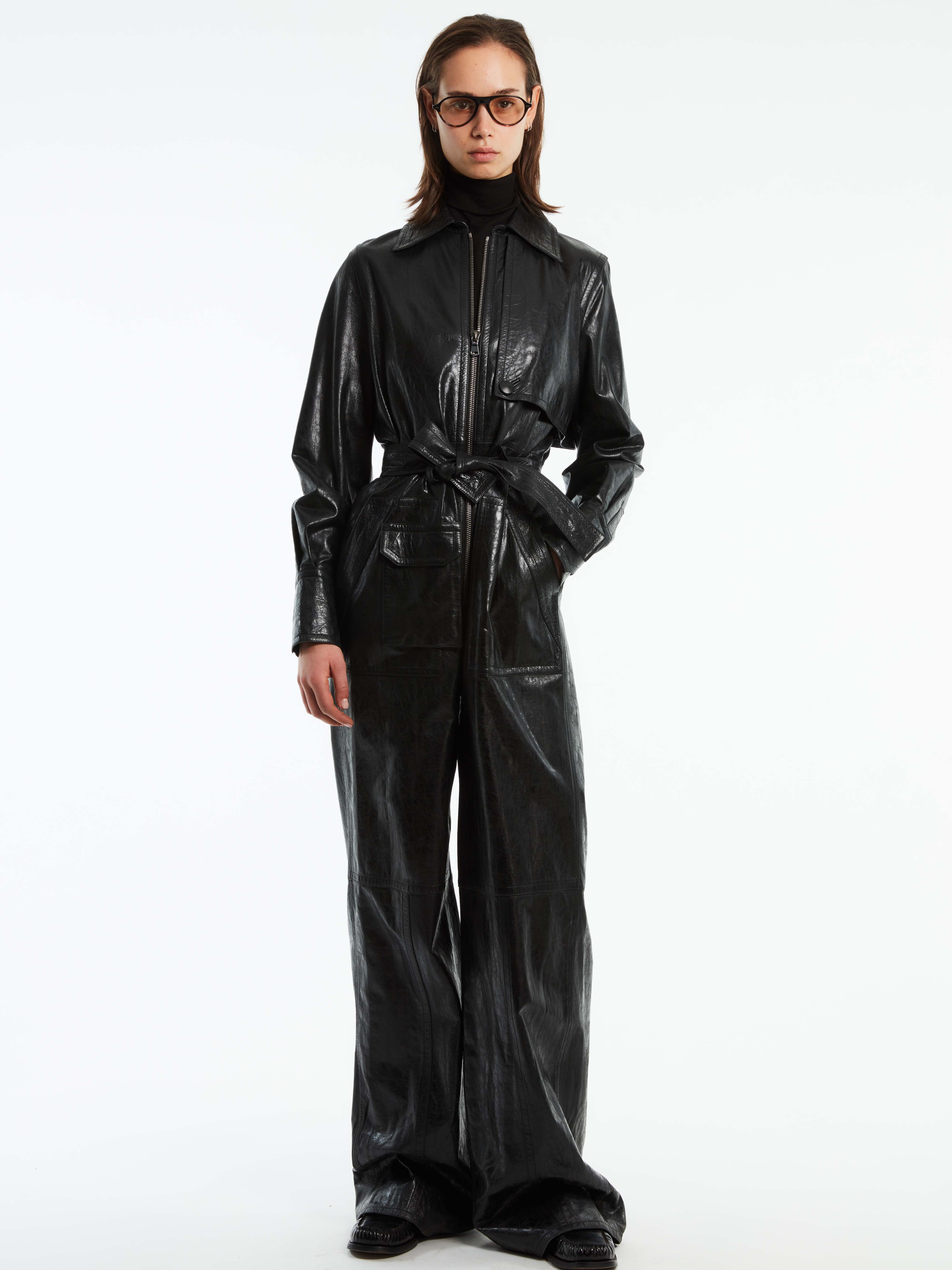 LEATHER JUMPSUIT