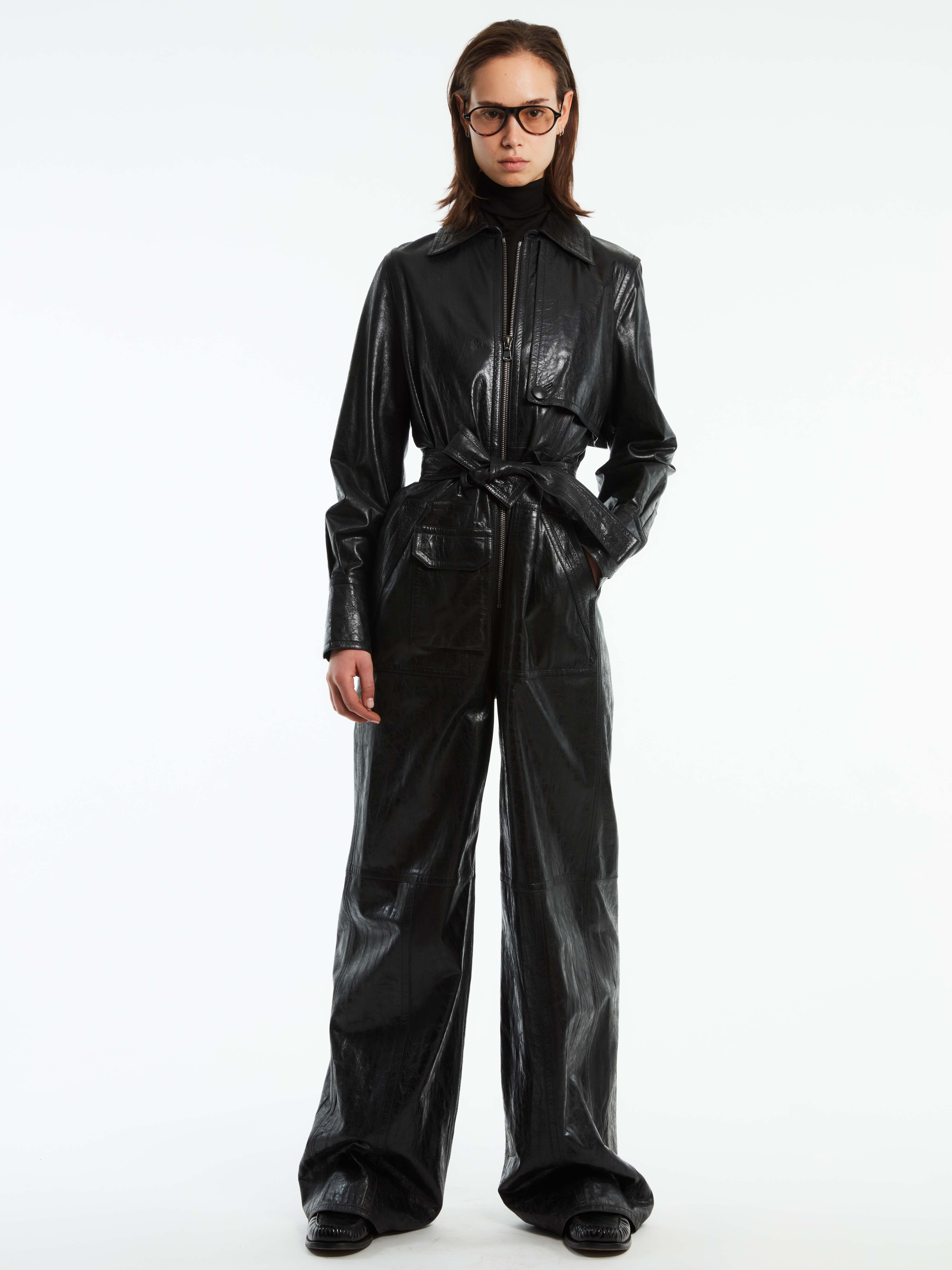 LEATHER JUMPSUIT