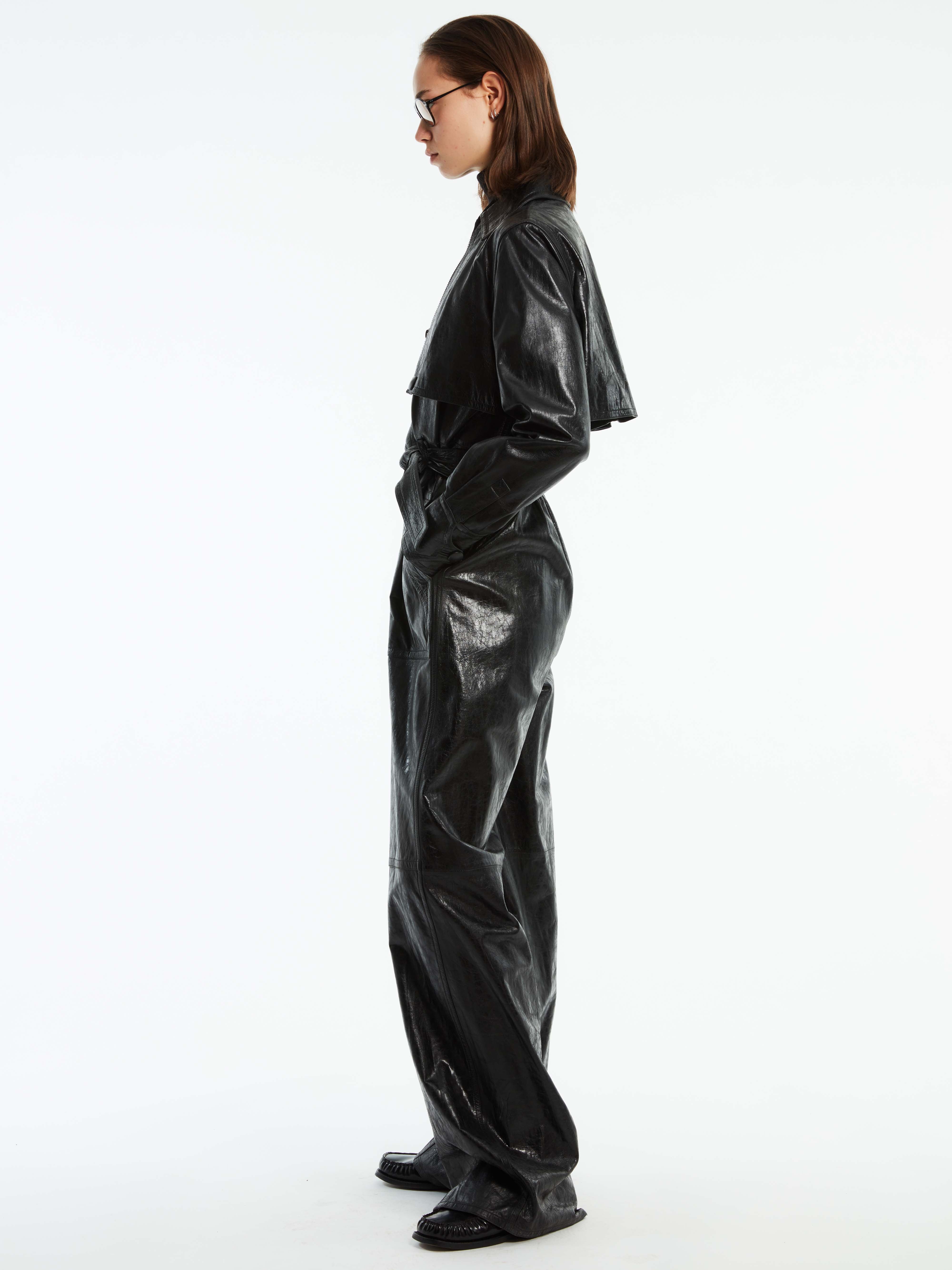LEATHER JUMPSUIT