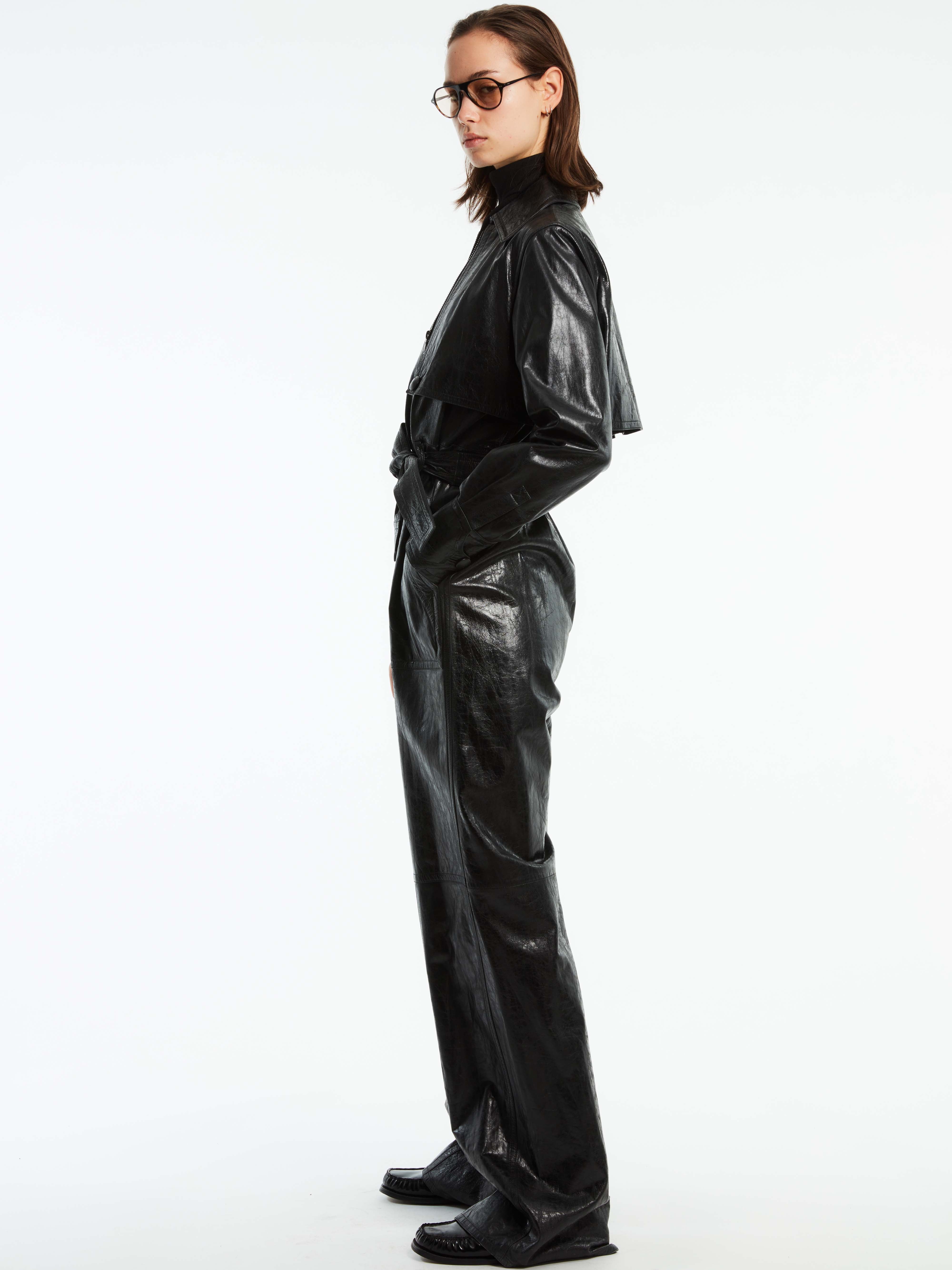 LEATHER JUMPSUIT
