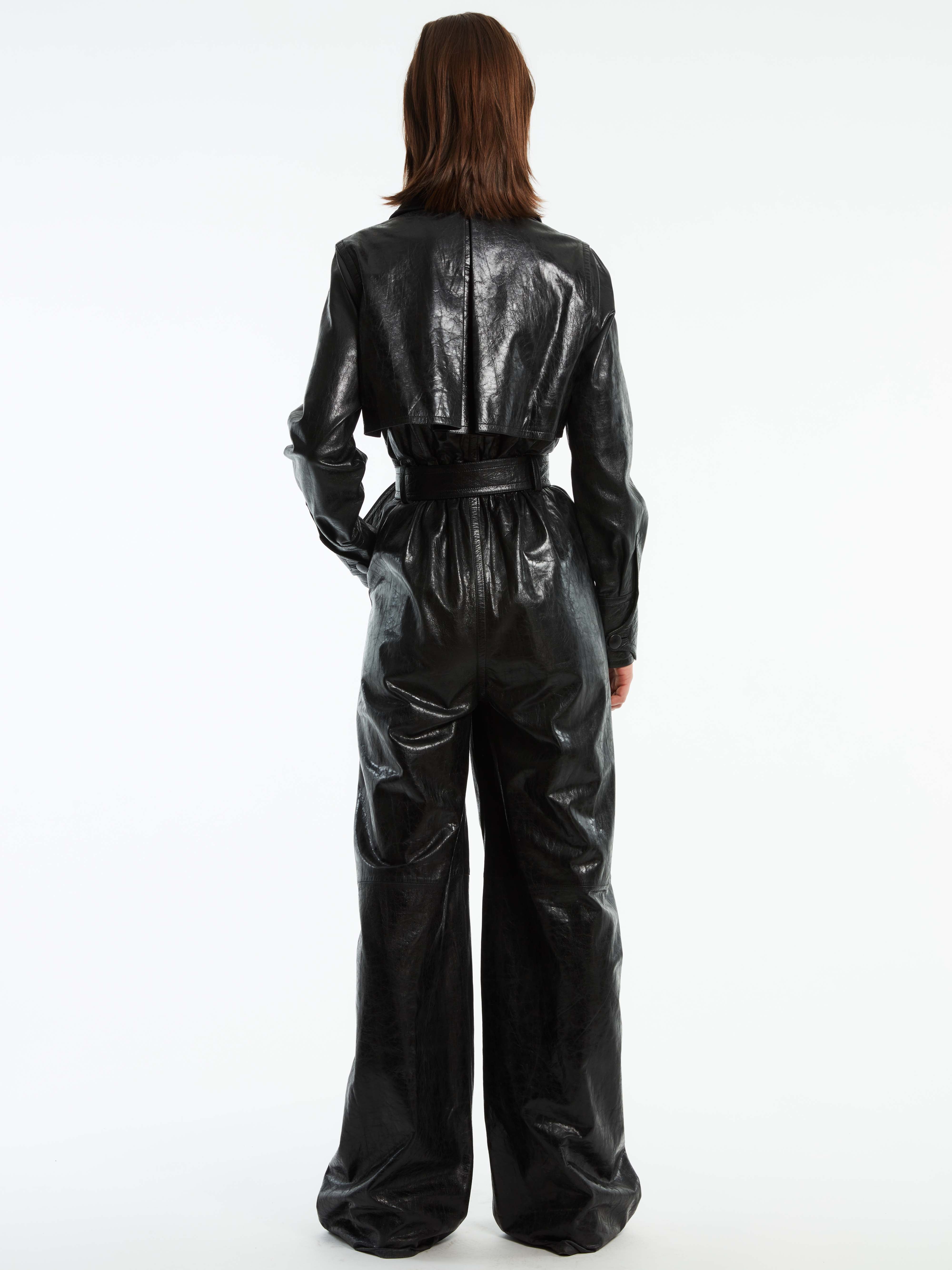 LEATHER JUMPSUIT