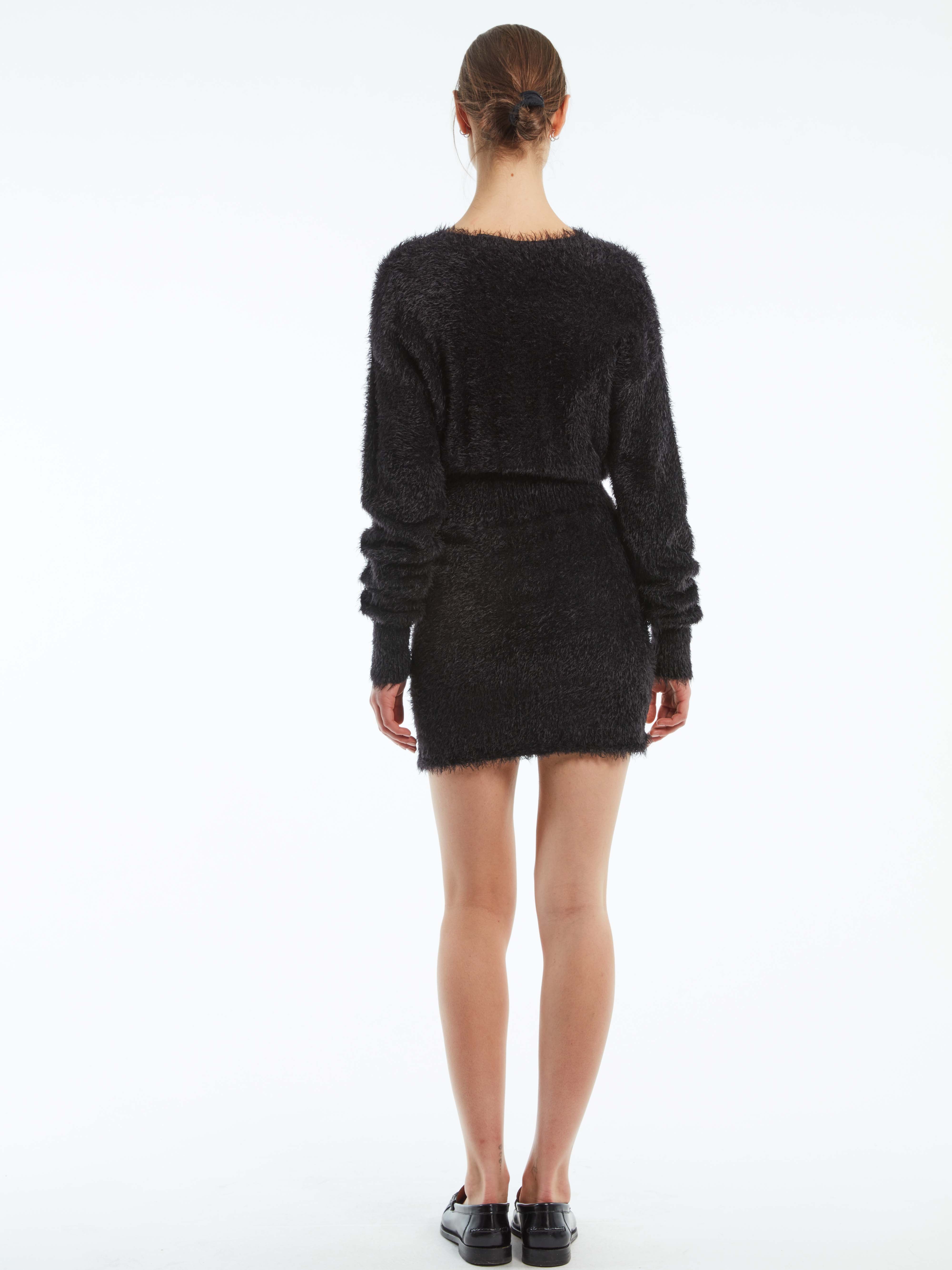 MOHAIR CUTOUT DRESS