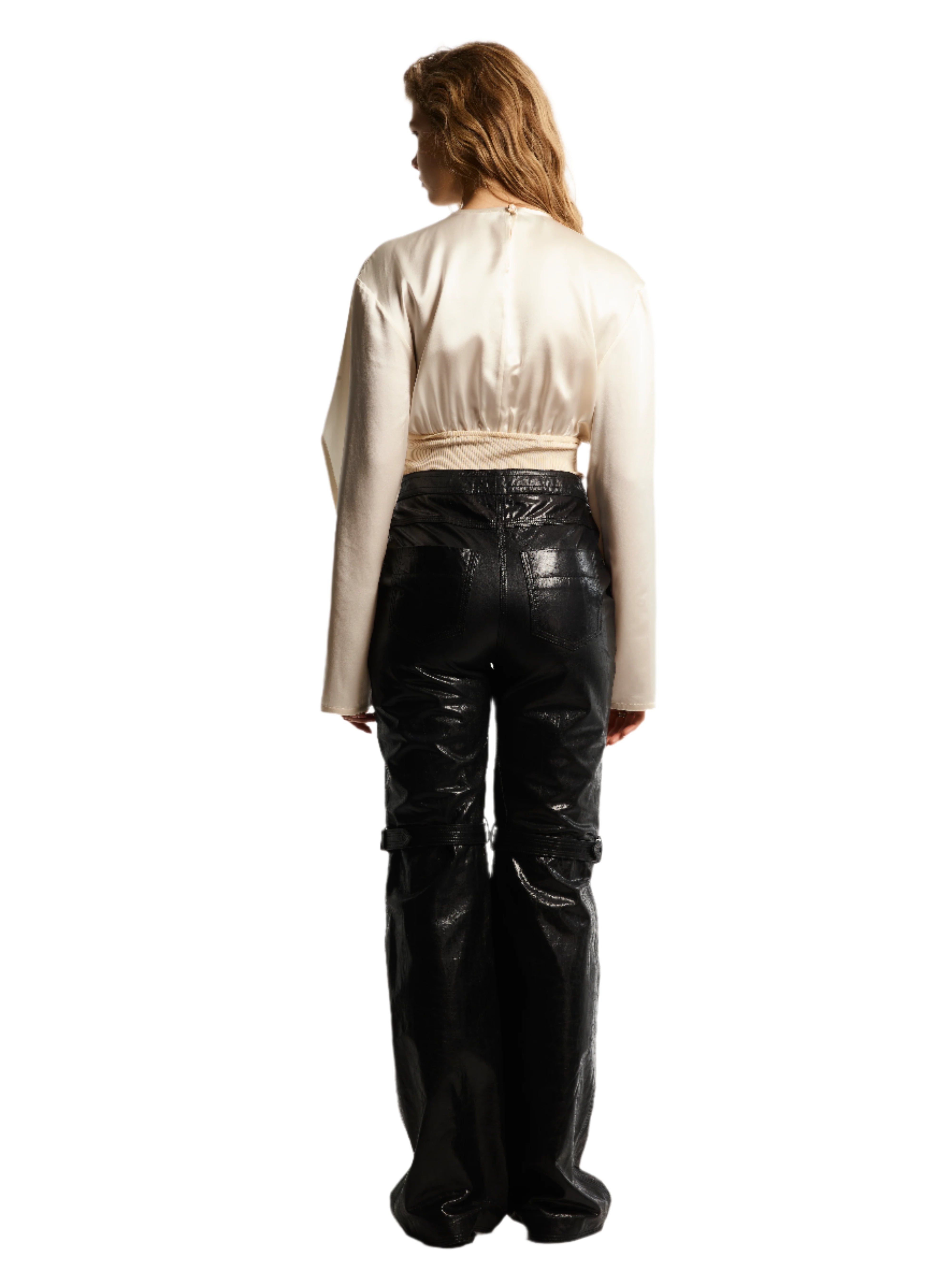 SILK CAPE BLOUSE