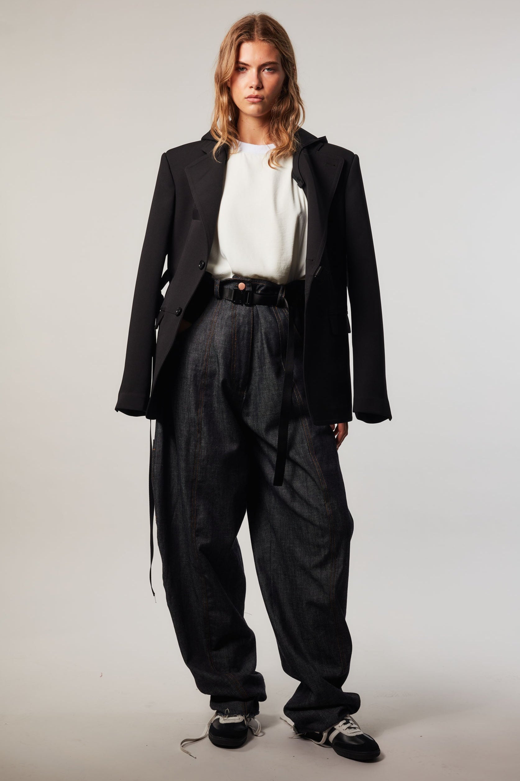 DOUBLE AGENT HOODED BLAZER