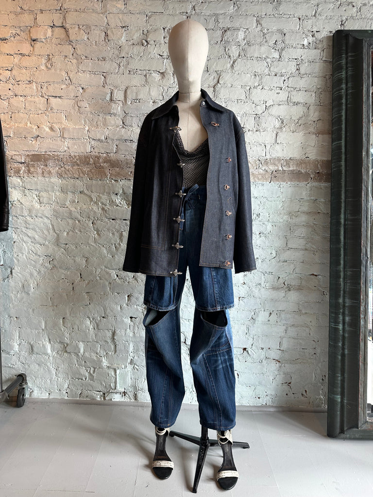 PAPER BAG 6 DECONSTRUCTED VINTAGE DENIM PANT