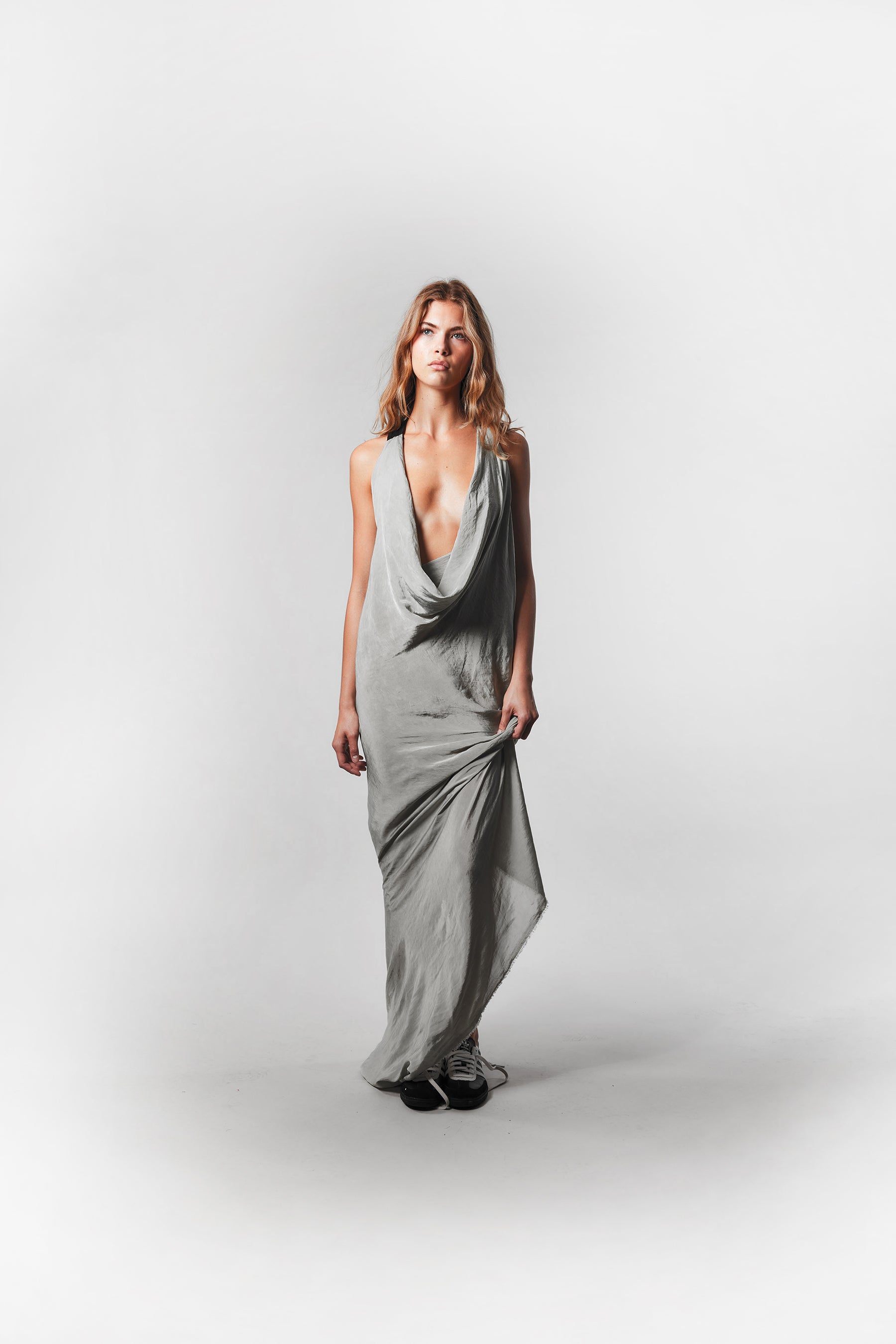 MARGAUX DRAPED RACER BACK DRESS