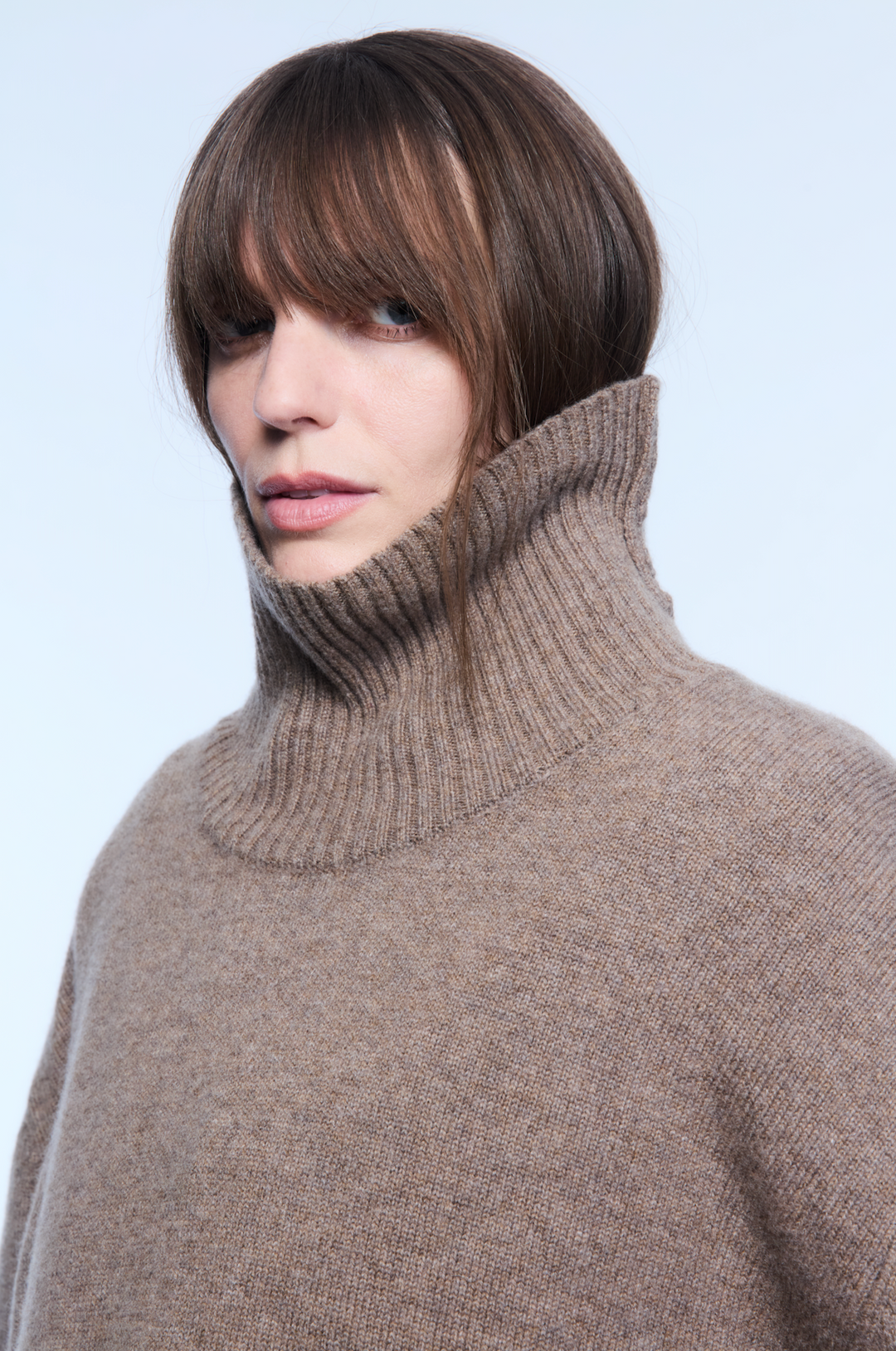 CAMEL TURTLENECK SWEATER