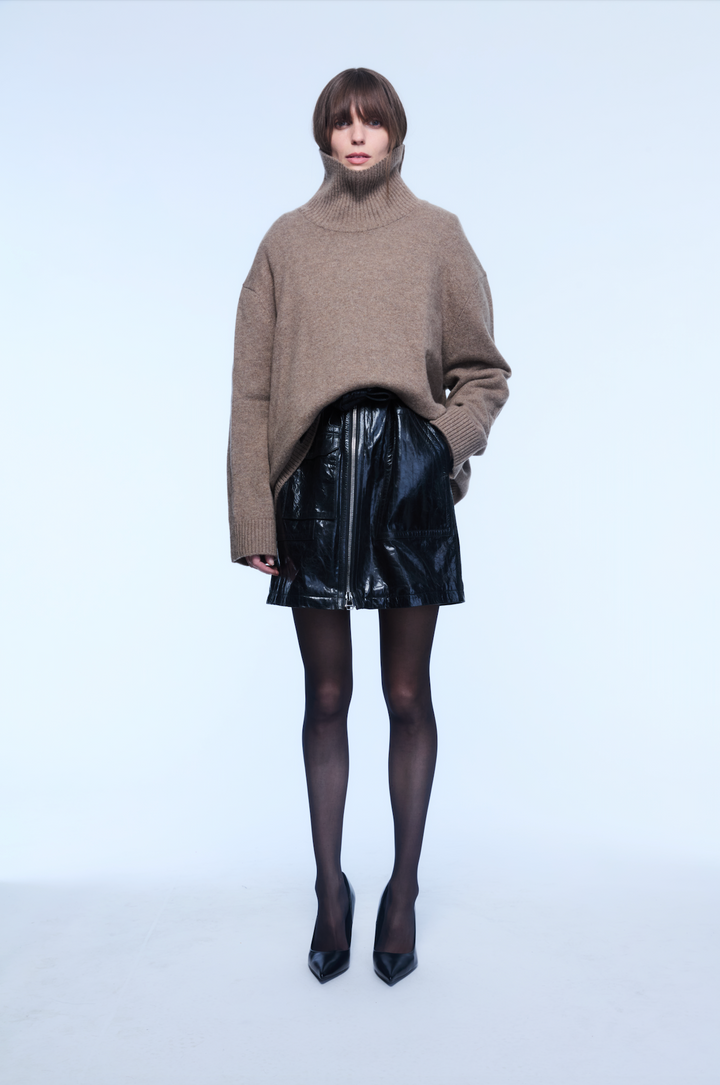 FRANKIE LEATHER SKIRT