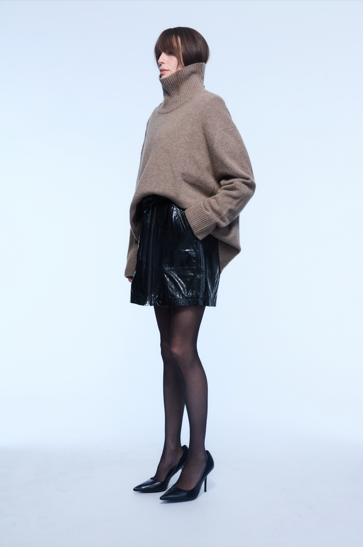 FRANKIE LEATHER SKIRT