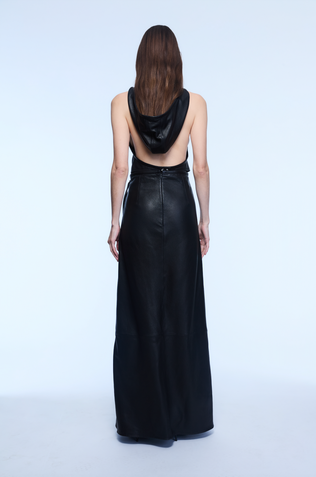 MELISSA LEATHER DRESS BLACK