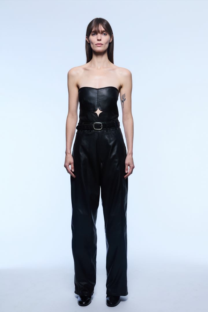 ROXY LEATHER JUMPSUIT