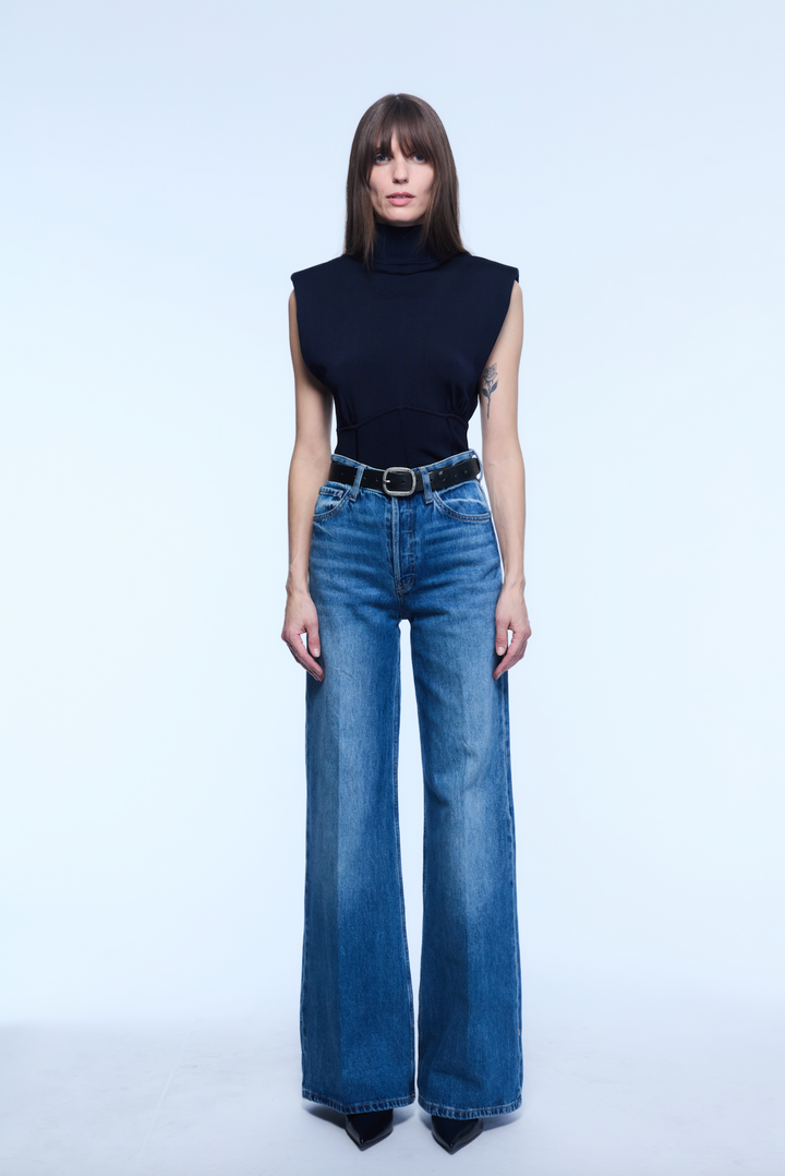 SOHO SLEEVELESS KNIT NAVY