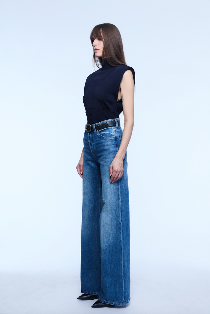 SOHO SLEEVELESS KNIT NAVY