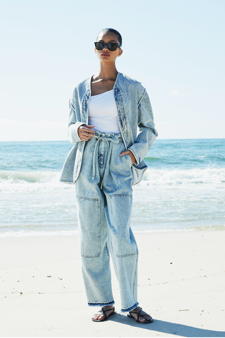PAPERBAG DENIM PANTS