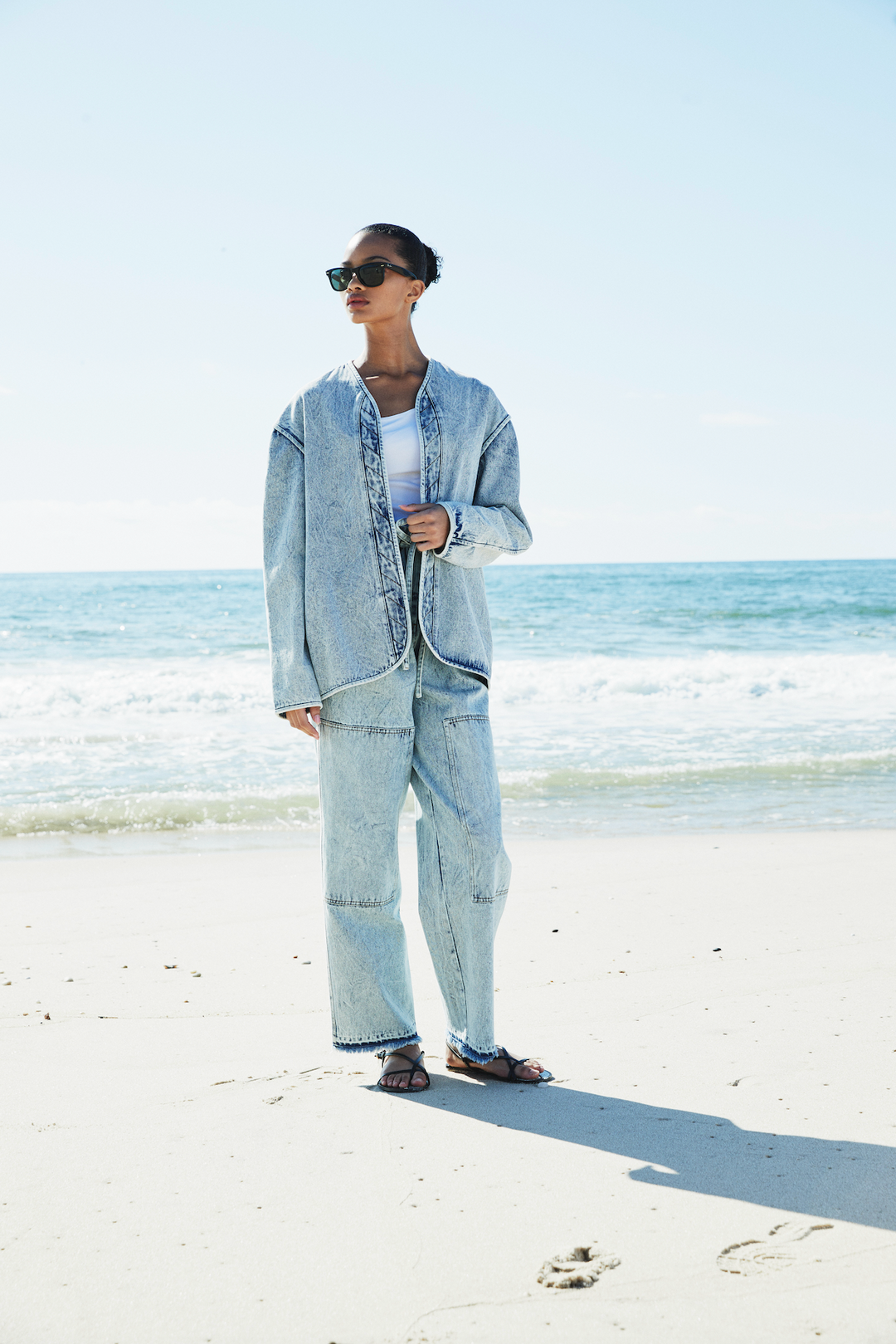 PAPERBAG DENIM PANTS