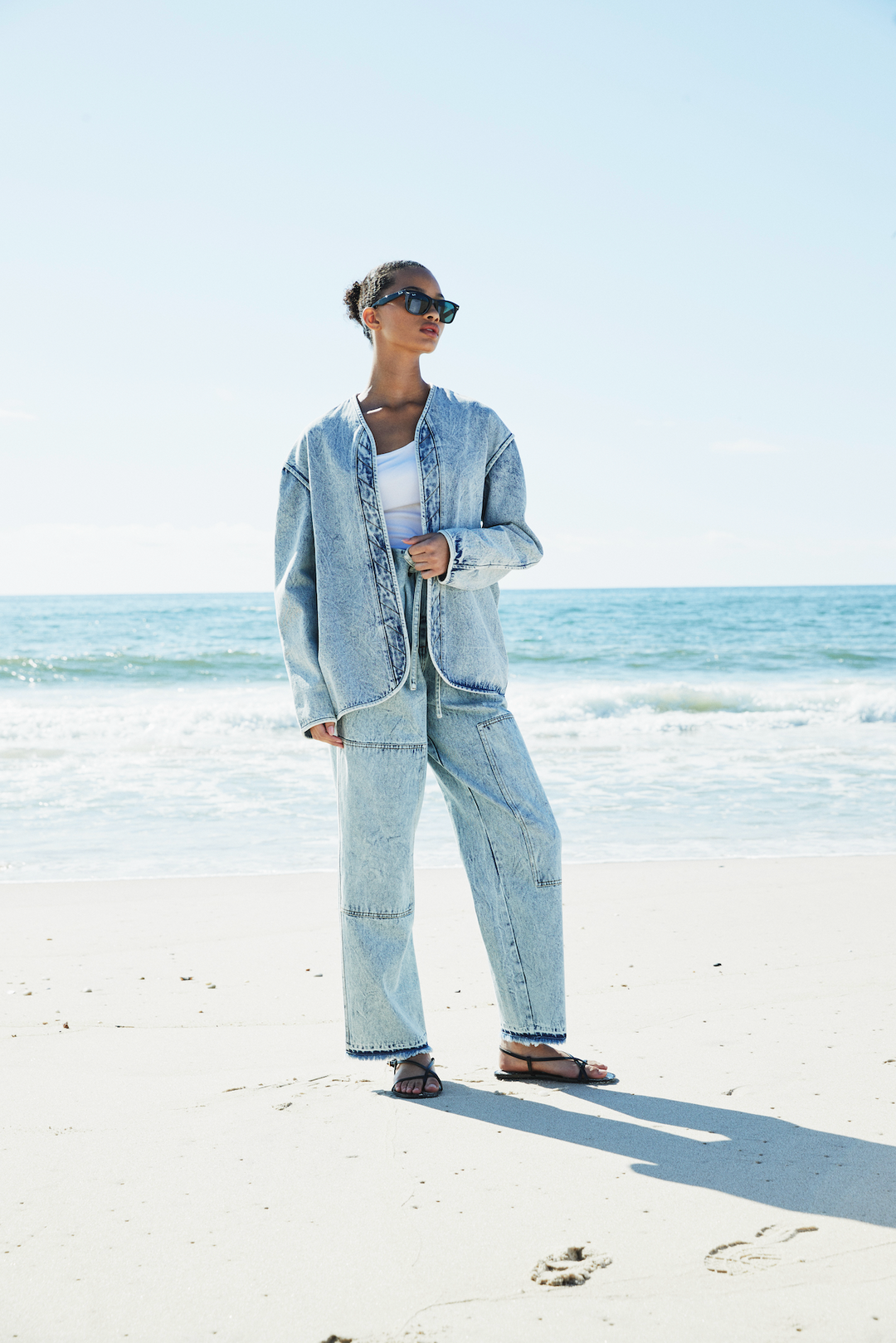 PAPERBAG DENIM PANTS