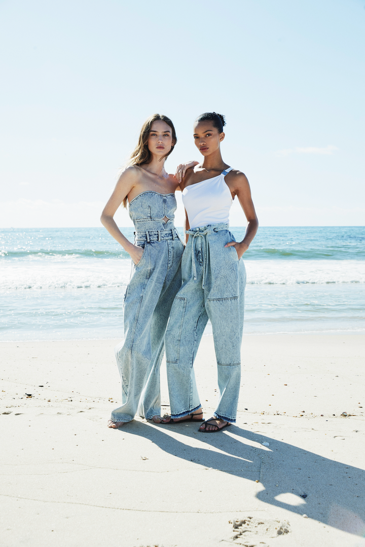 PAPERBAG DENIM PANTS