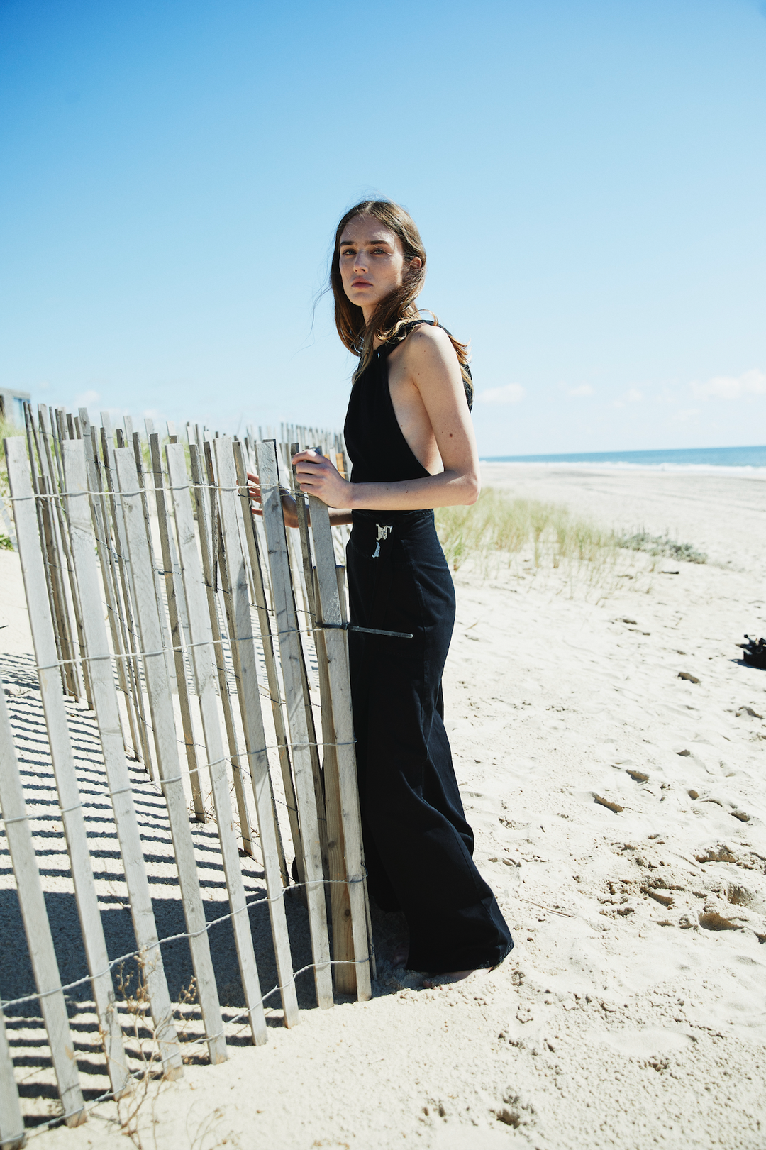 MELISSA DENIM DRESS BLACK