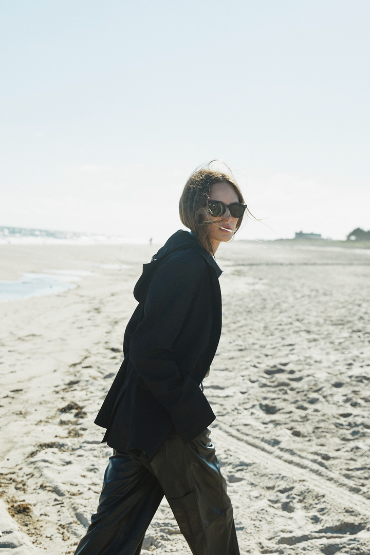 HOODED BLAZER