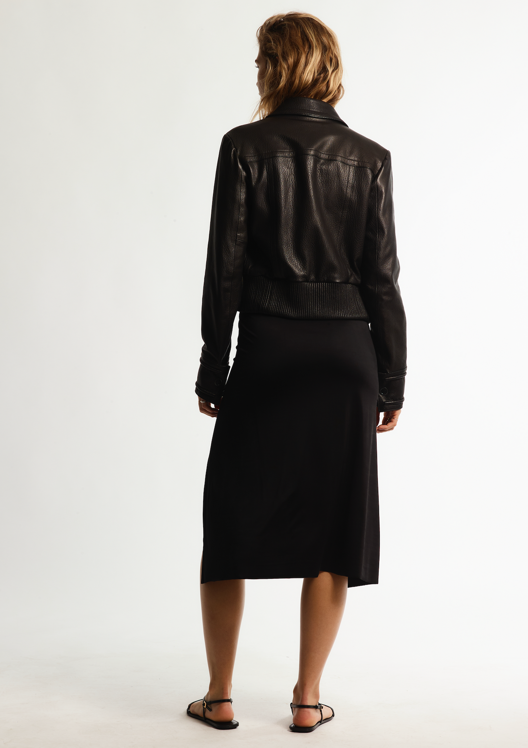 POPPY LEATHER JACKET BLACK