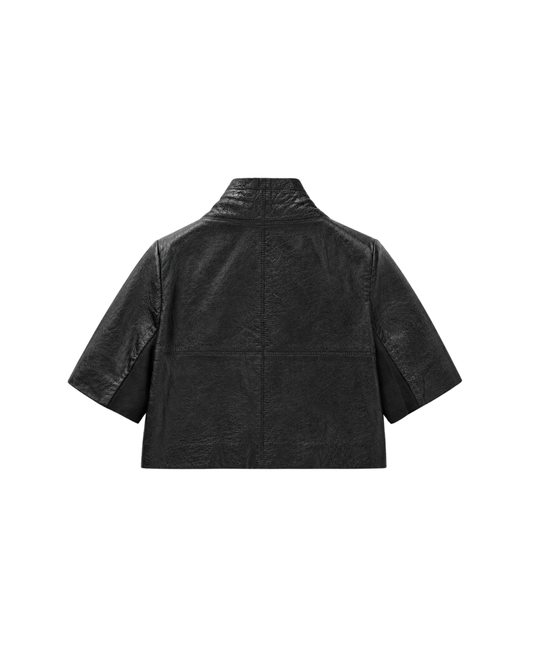 Cropped Leather Jacket