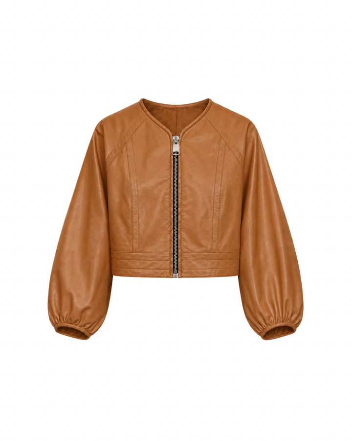 Olive Leather Jacket