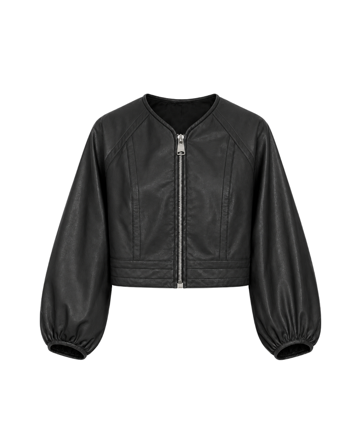 Olive Leather Jacket