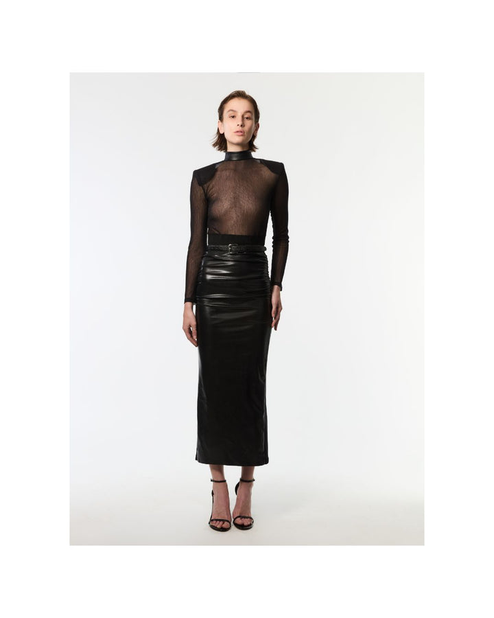 Maxi Leather Skirt