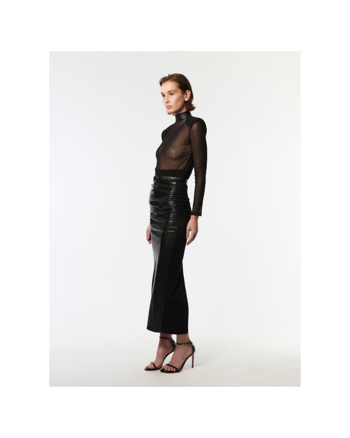 Maxi Leather Skirt